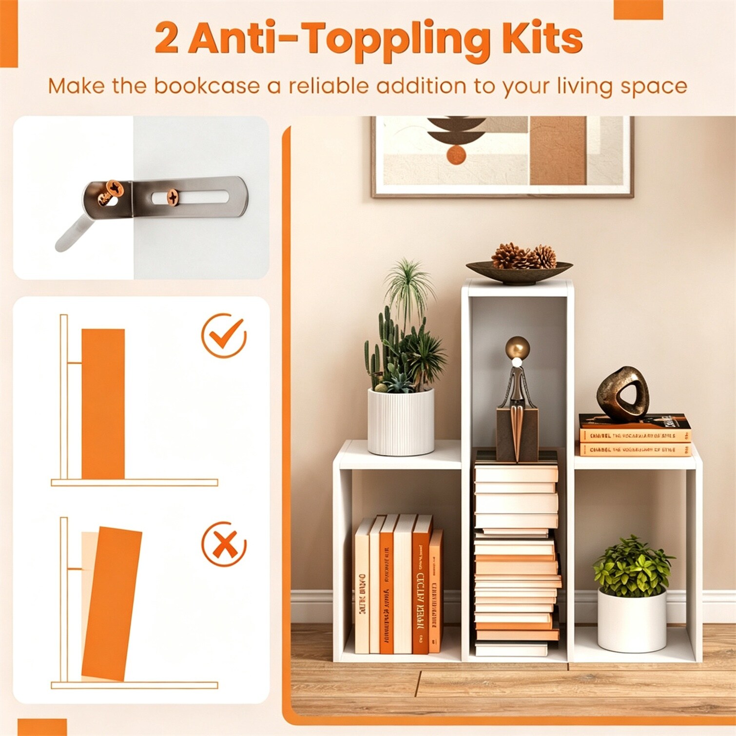 Watnature Q8RXO4WI5HNK bookcases - View #5