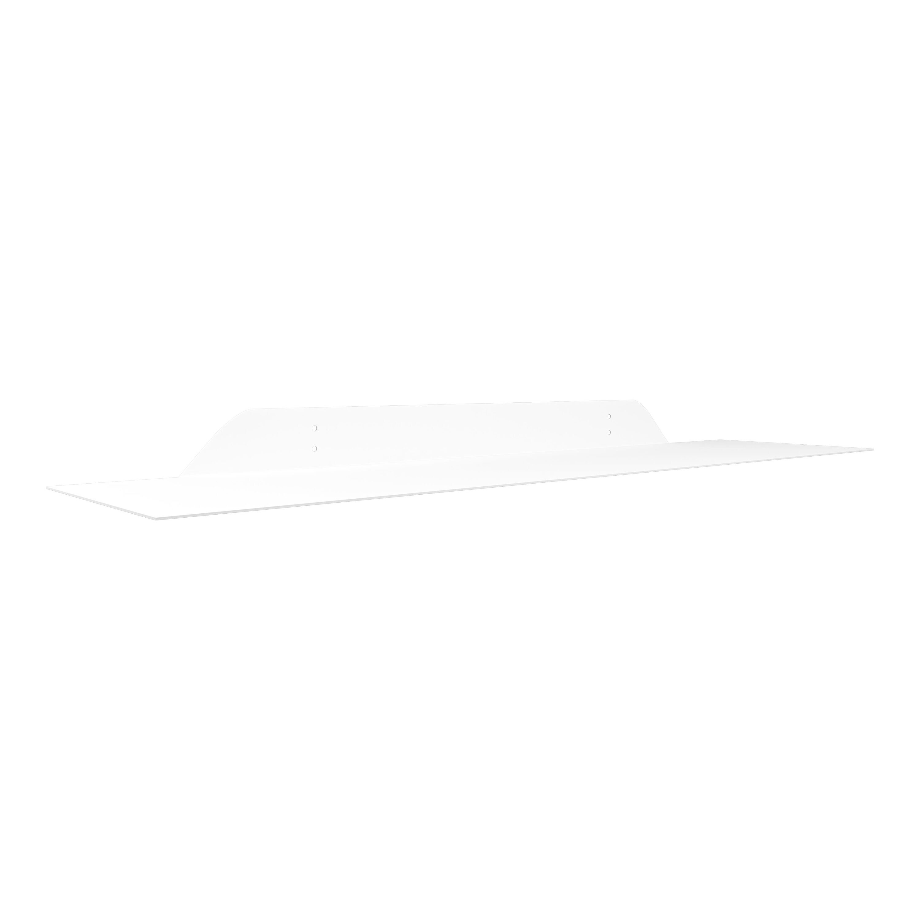 MH LONDON MH-ST-335 24-in L x 6-in D x 1.75-in H White Metal Rectangular Floating Shelf