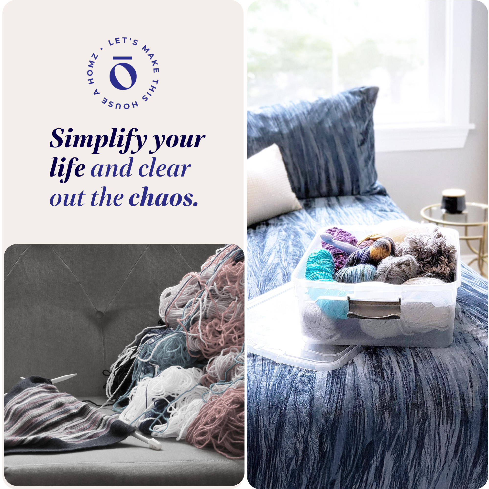 Homz Products 2 X 3420CLGRDC.04 Bins-Baskets - View #5