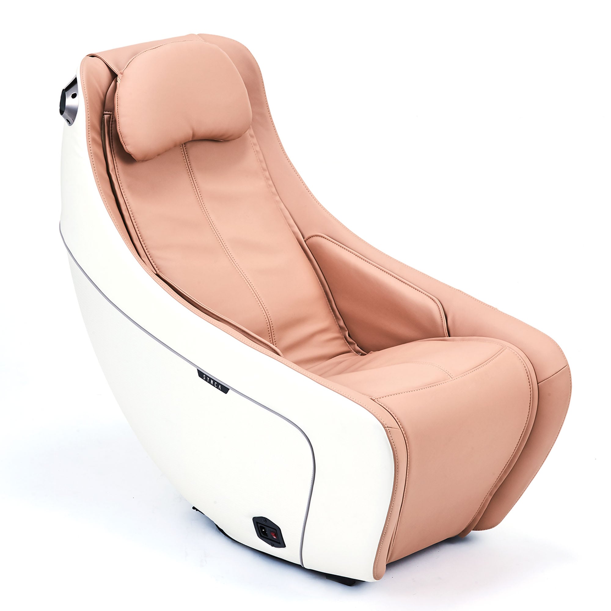 Synca Wellness Circ Beige Modern Faux, Leather Massage Chairs