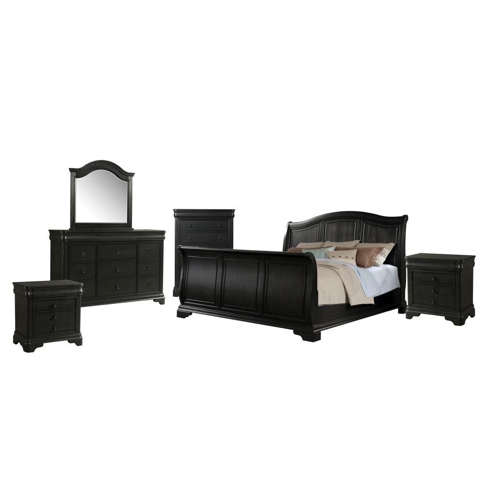 Picket House Furnishings CM950QSB6PC Conley Charcoal Queen Bedroom Set