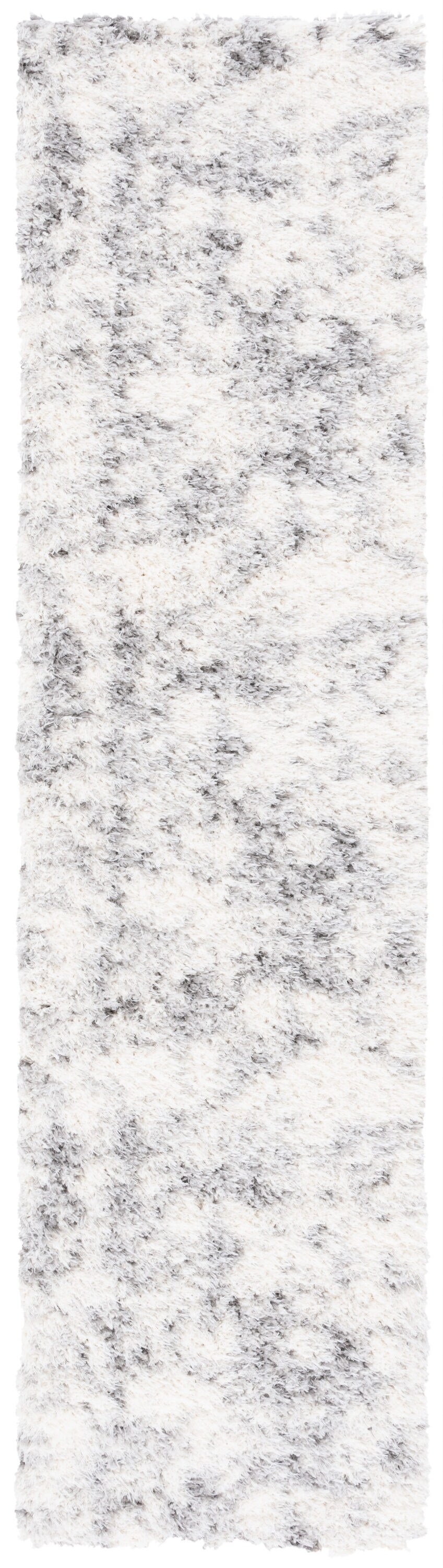 Safavieh LNS550A-27 2 x 7 (ft) Loomed Polyester Ivory/Gray Rectangular Indoor Distressed/Overdyed Mid-Century Modern Runner rug