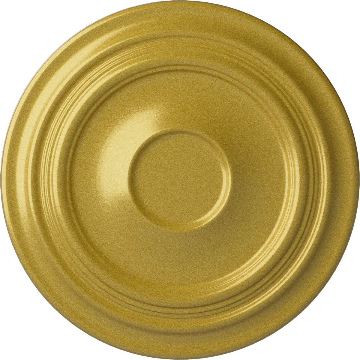 Ekena Millwork CM24TRRGS Traditional 24.375-in W x 24.375-in L Painted Rich Gold Polyurethane Whole Ceiling Medallion