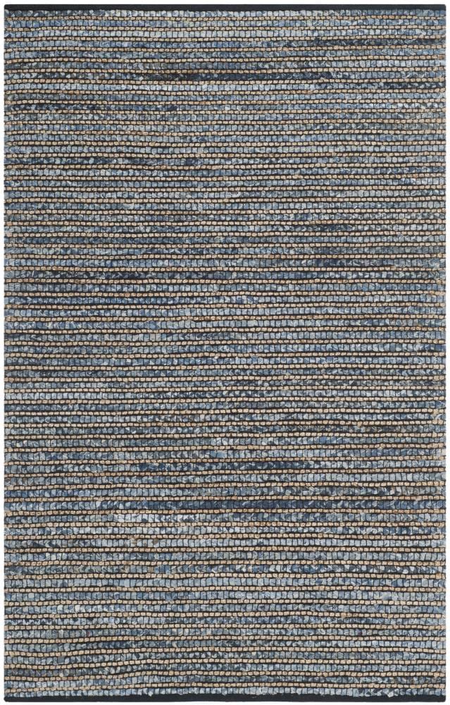 Cape Cod Blue 5' x 8' Handmade Cotton Area Rug