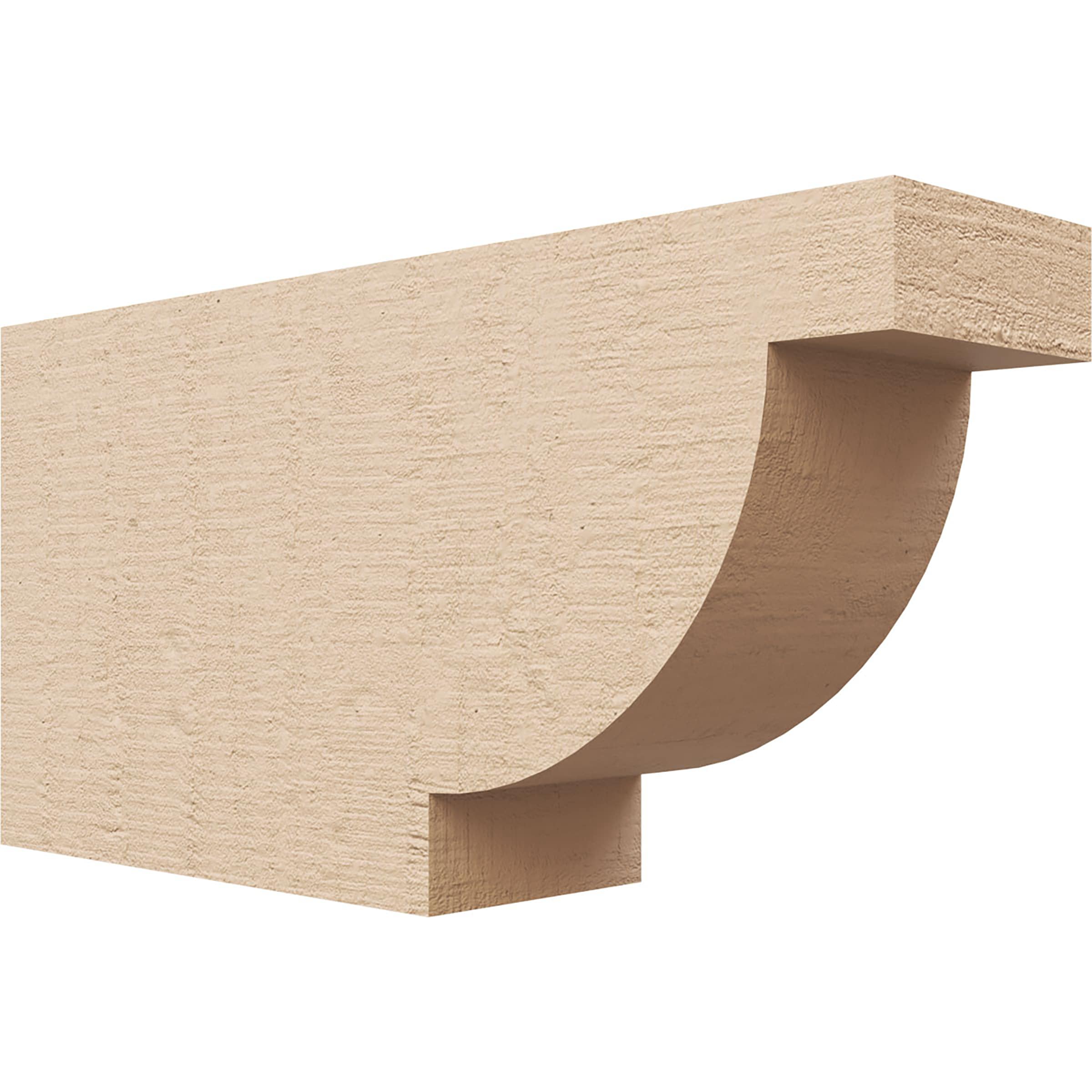 Ekena Millwork RFTU04X08X16ALPRCPR Alpine Woodgrain 4-in X 8-in X 16-in Brown Urethane Standard bracket