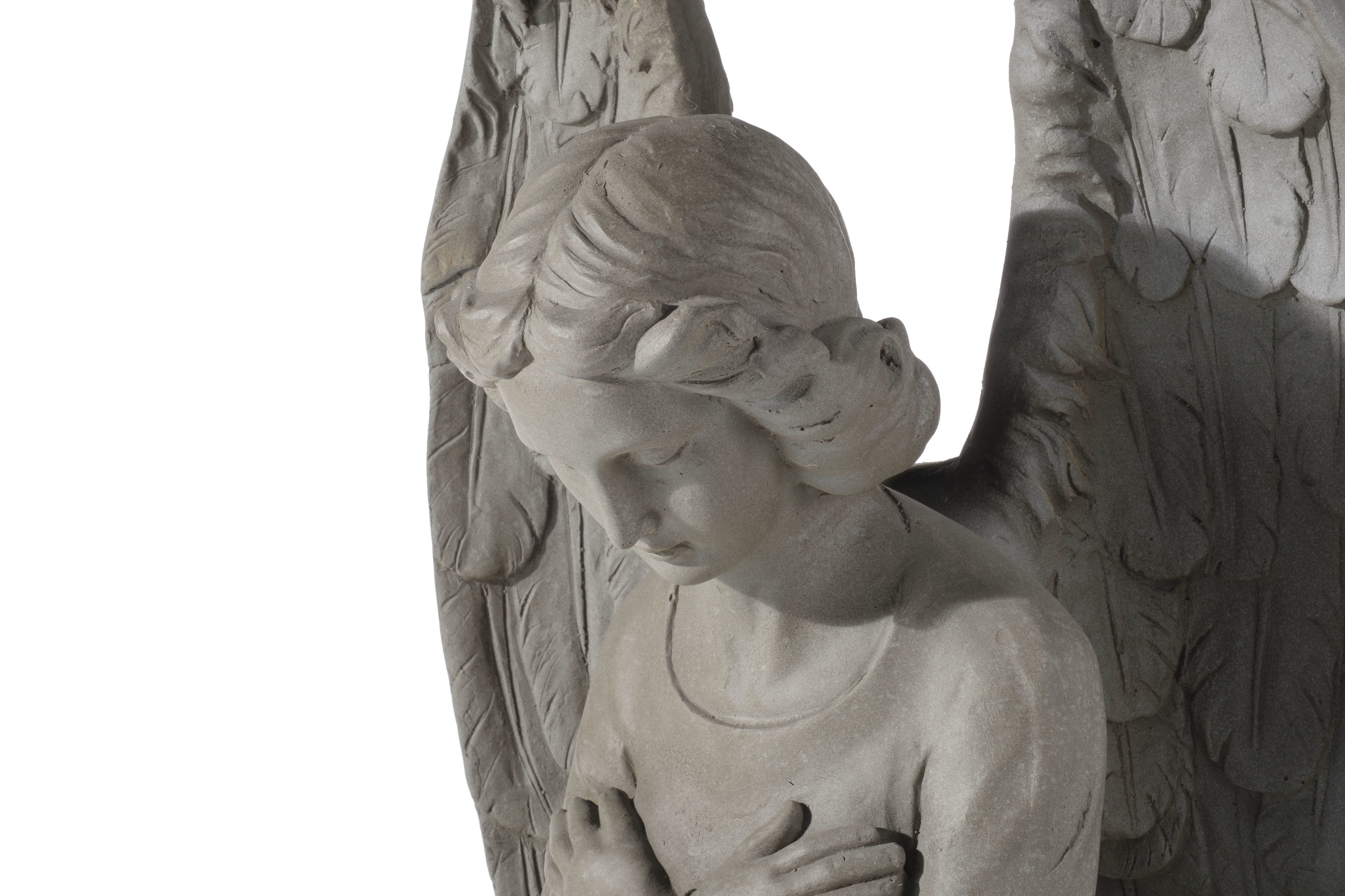 Alfresco Home 15.25-in H X 14-in W Gray Angels And Cherubs Garden 