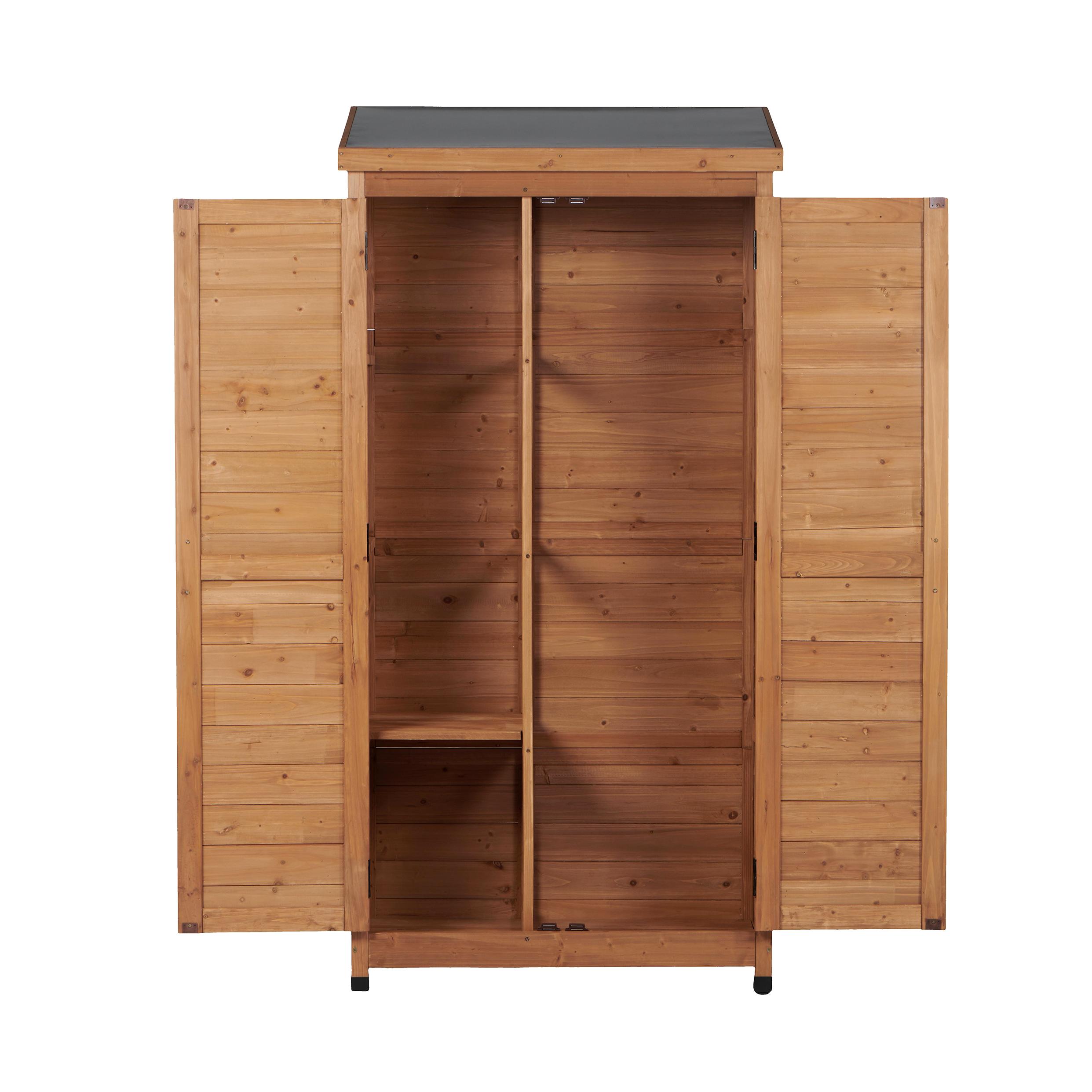 Flynama G-P291256 2.8-ft x 1.5-ft Wood Outdoor Storage Shed (Floor Included)
