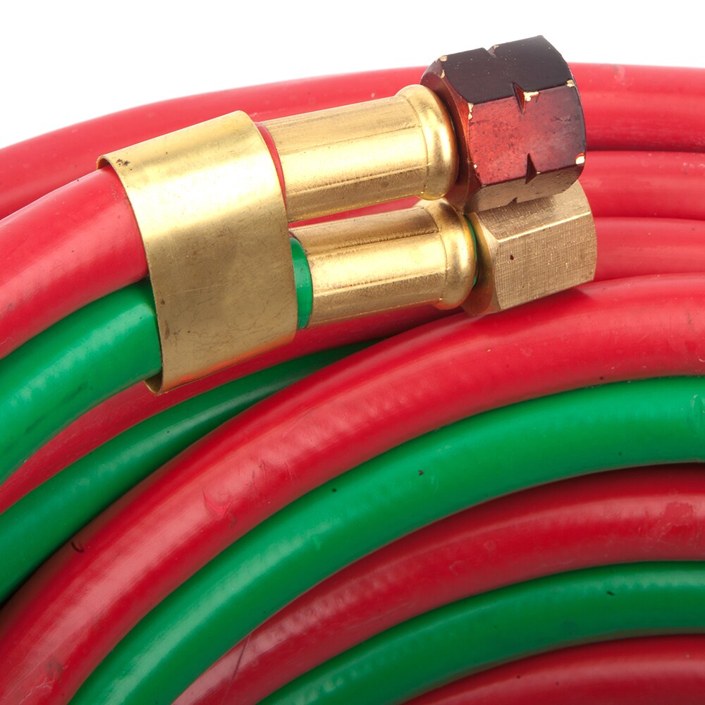 Forney Gas Hose, 1/4in x 25ft, Resists Kinks, Heat, Weather & Solvents, Multiple Colors/Finishes | 86145