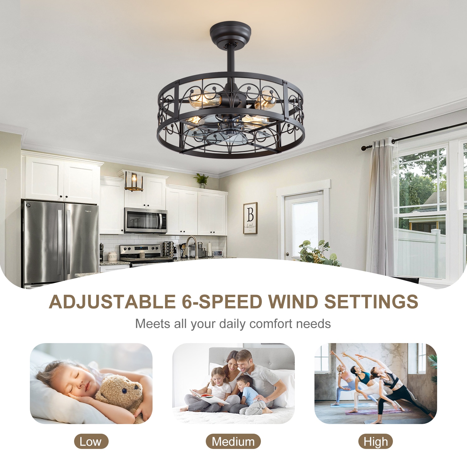 Breezary 35068-BK Ceiling-Fans - View #5