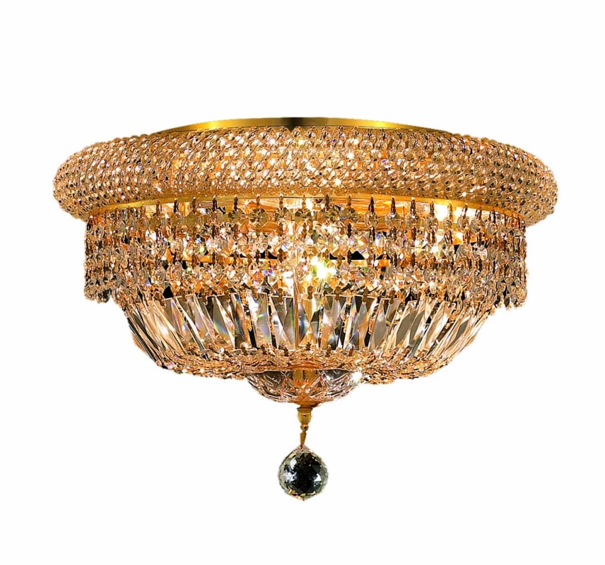 Luminous Lighting 1803F16G/RC Primo 11-in Gold Flush Mount Light