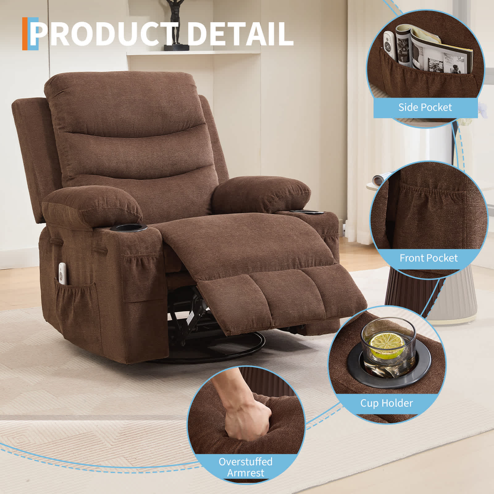 Qeetex SUN-PHK-34BYFYFN recliners - View #4