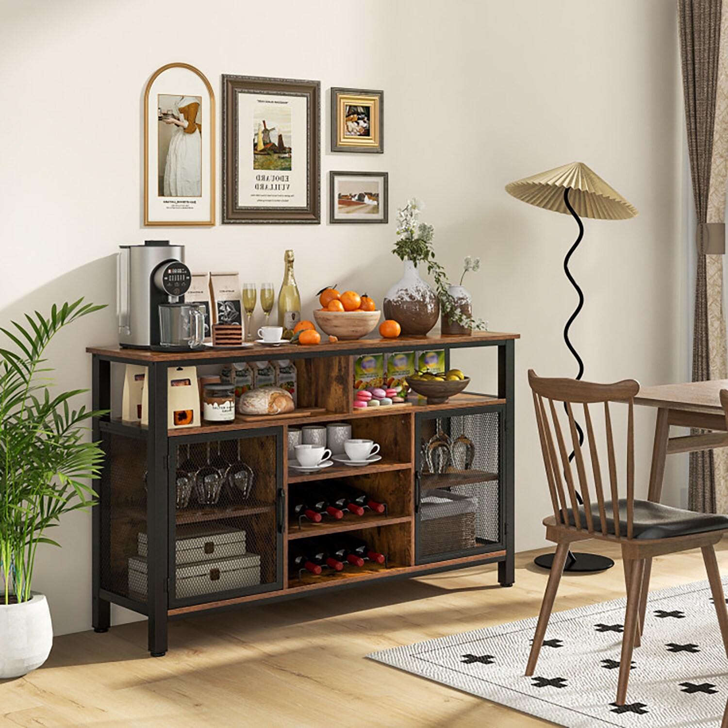 GZMR 360 -Bottle Black Metal Wine rack in the Wine Storage department ...