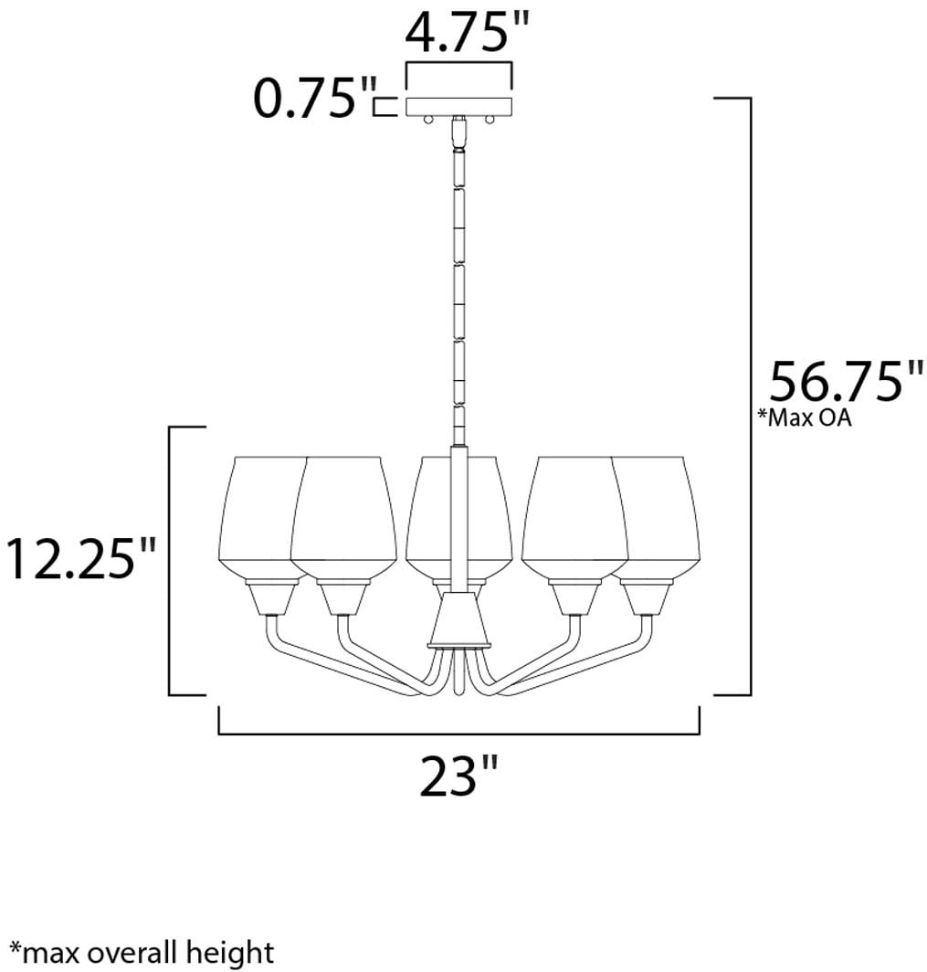 Maxim Lighting 26125CLBKSN b090015 - View #5