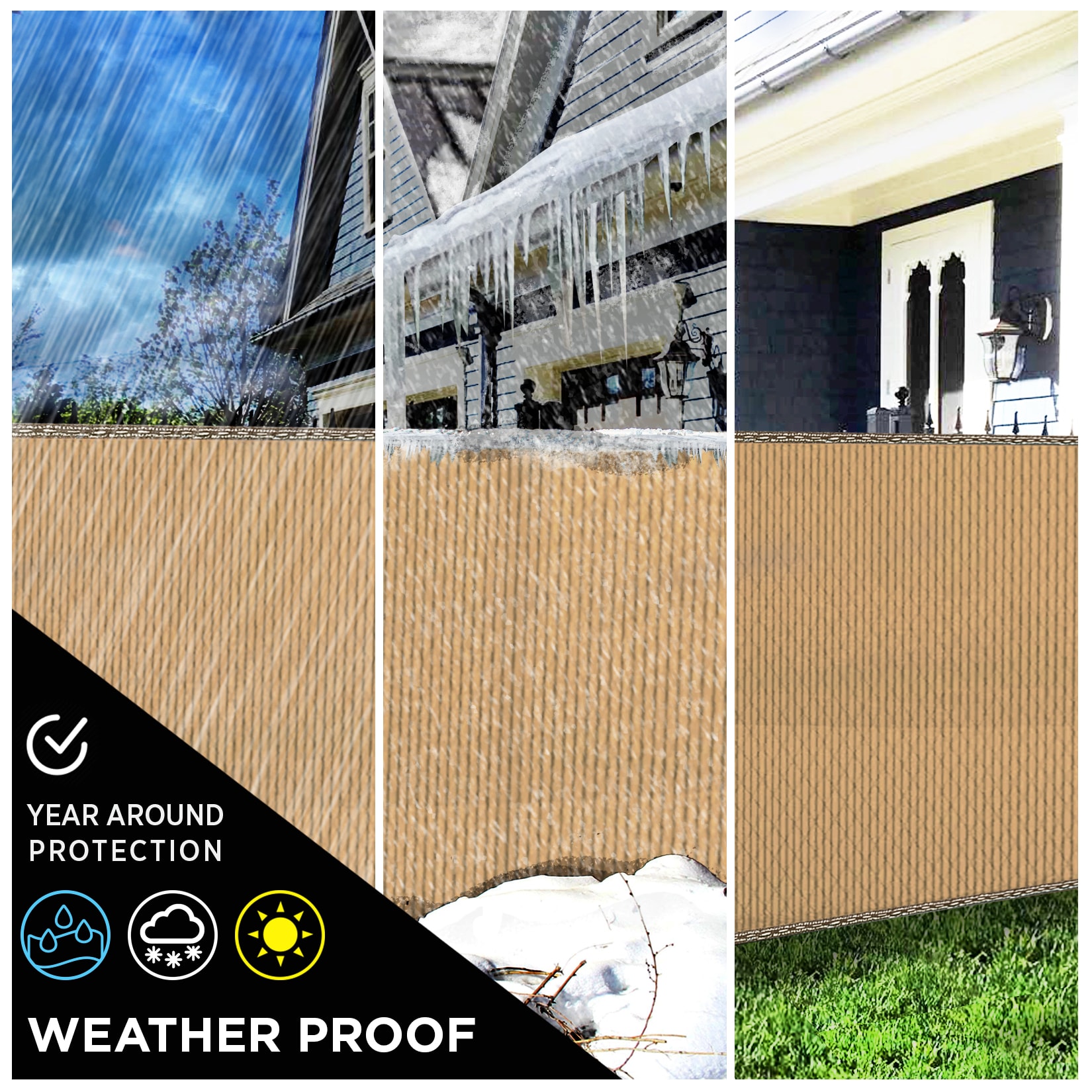 BOEN PN-30069 Chain-Link-Fence-Slats - View #2