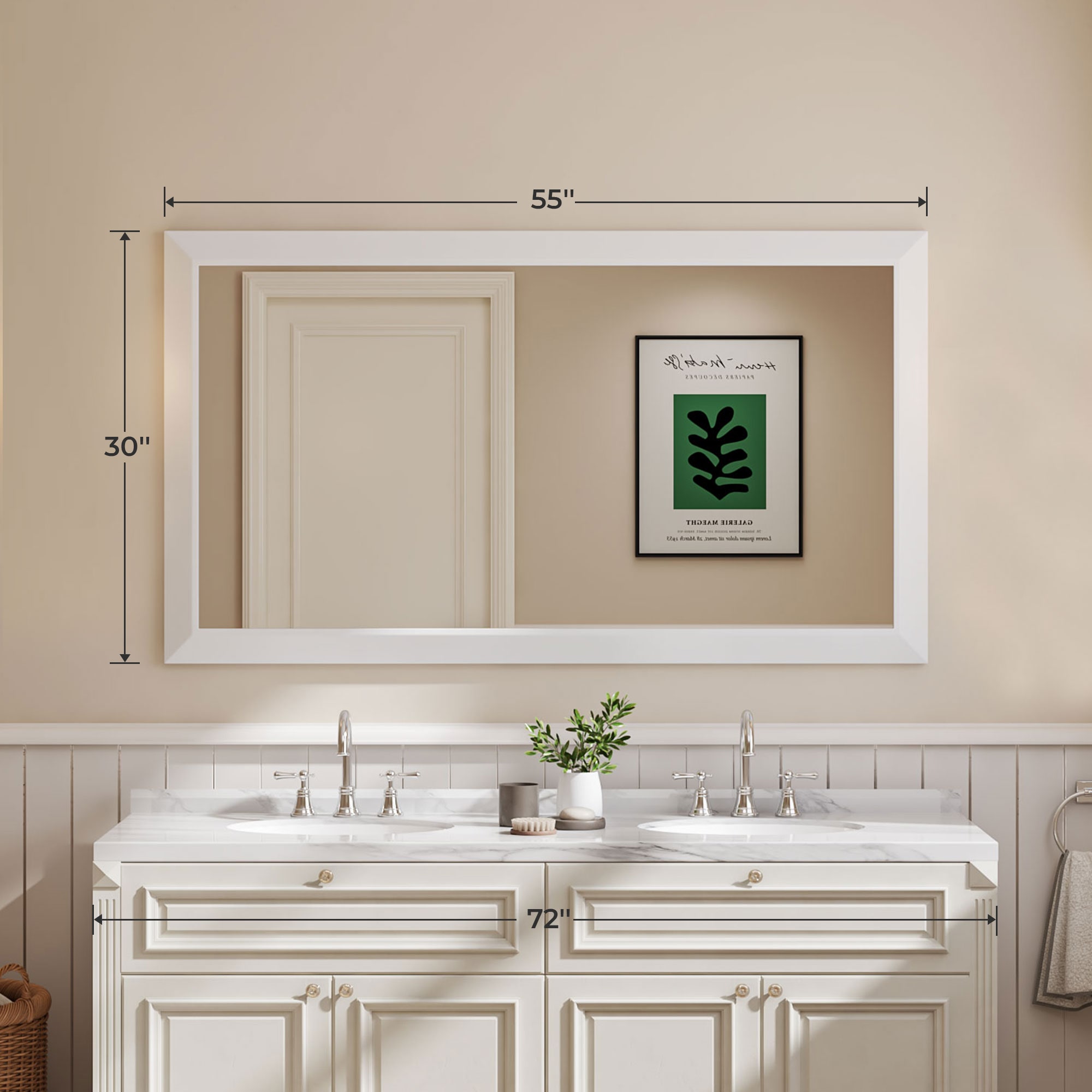 Dimelax M002-13975-WH Decor-Mirrors - View #2