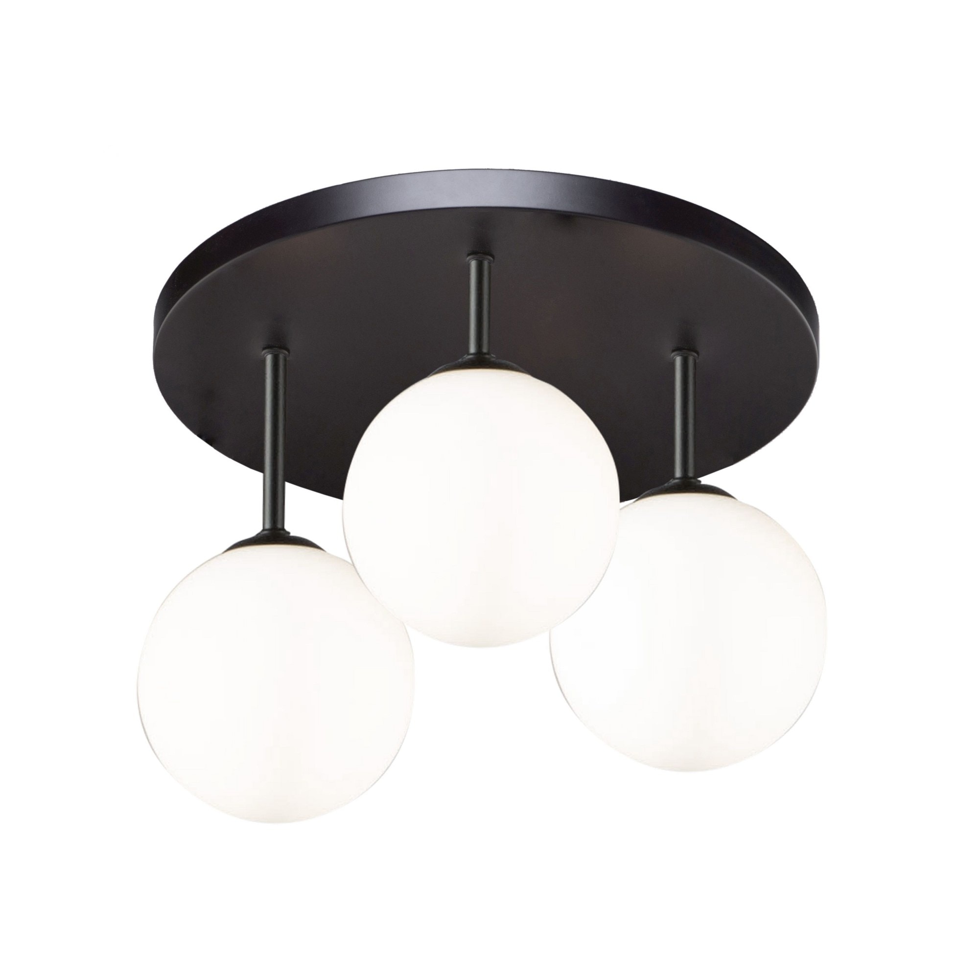 ARTCRAFT Comet 12W 3 LED 18 Inch Wide Semi Flush Mount by  - AC6653BK