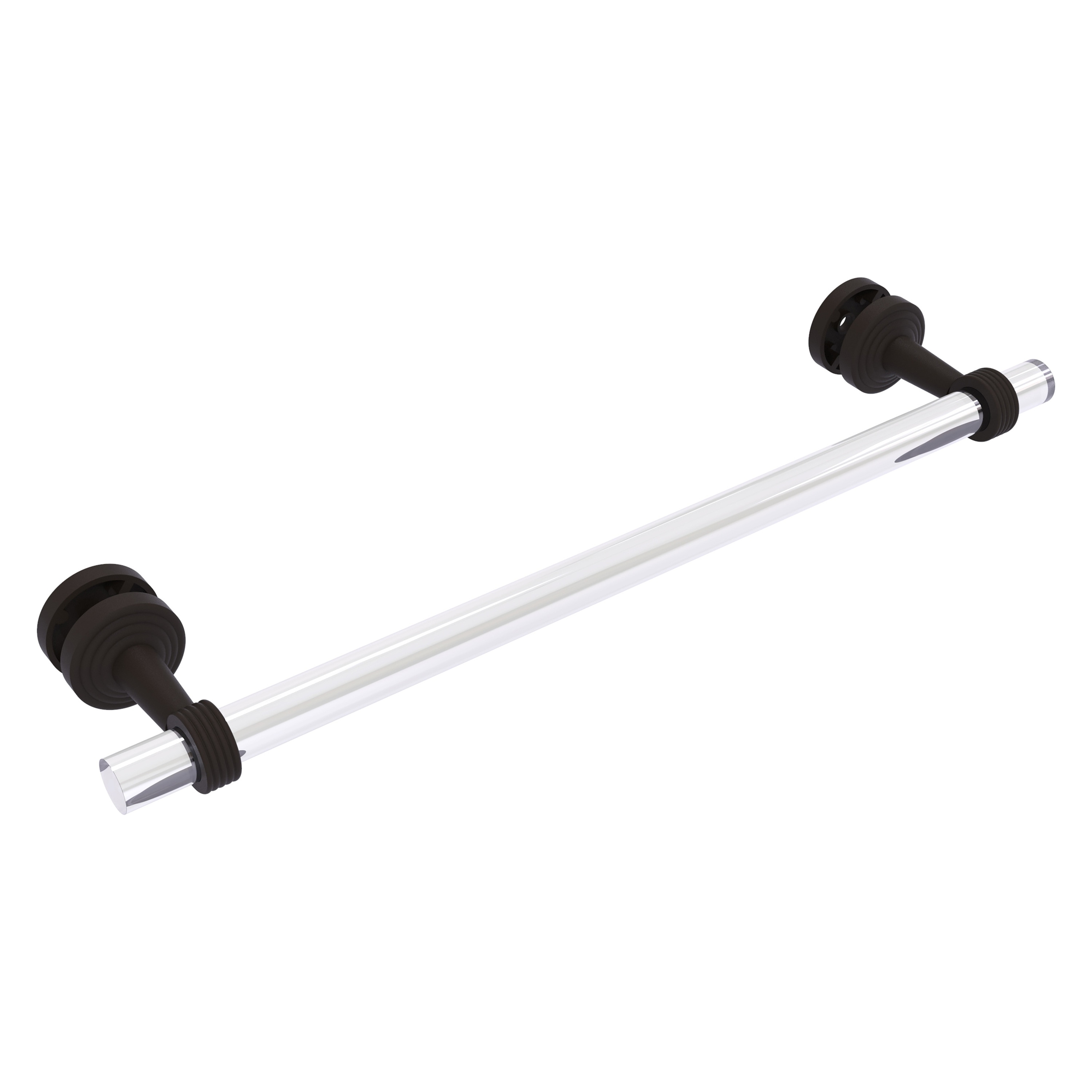 Allied Brass PB-41G-SM-18-ORB Pacific Beach 18-in Oil-rubbed bronze Wall mount Single Towel Bar