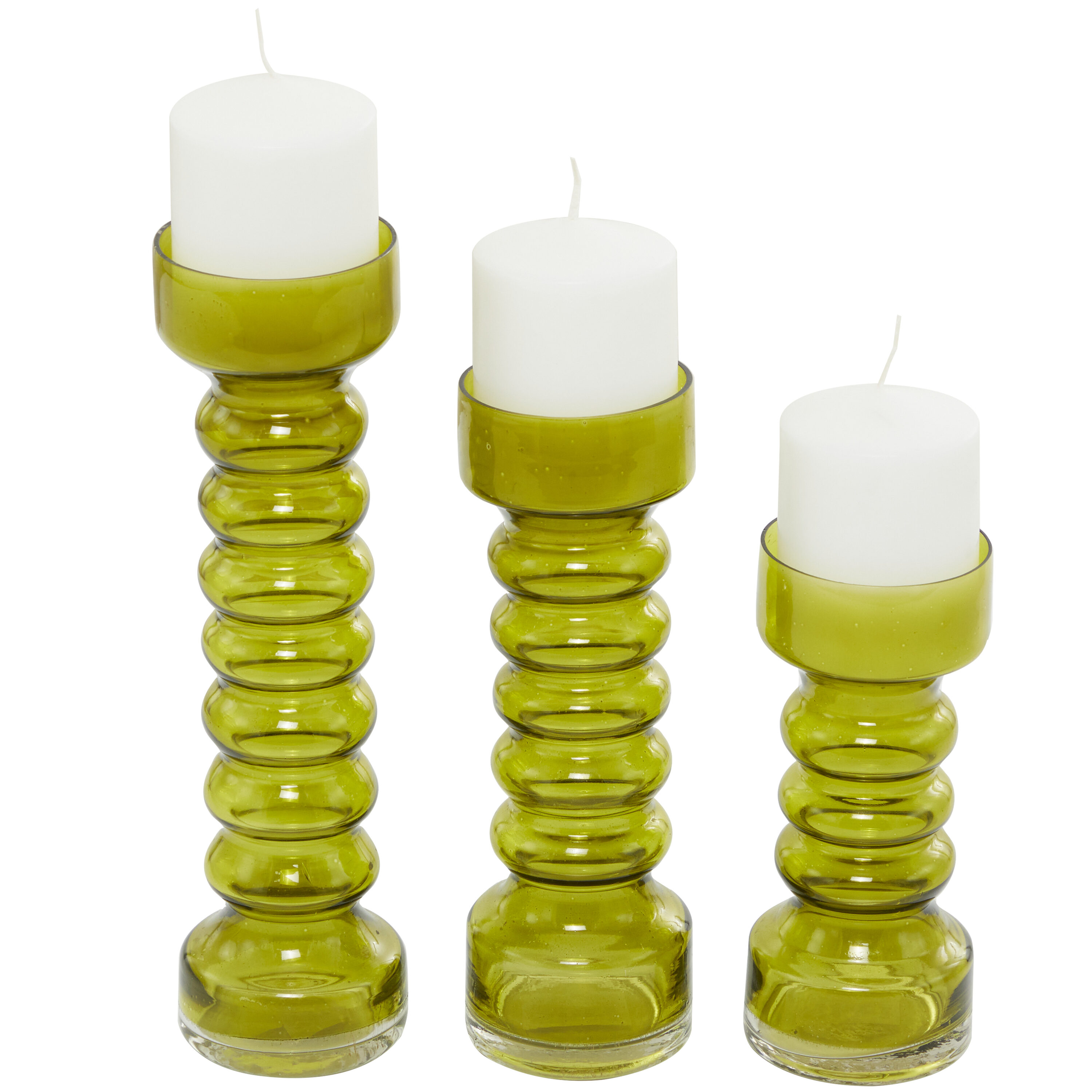 The Novogratz 3 Candle Glass Pillar Candle Holder 820542 At