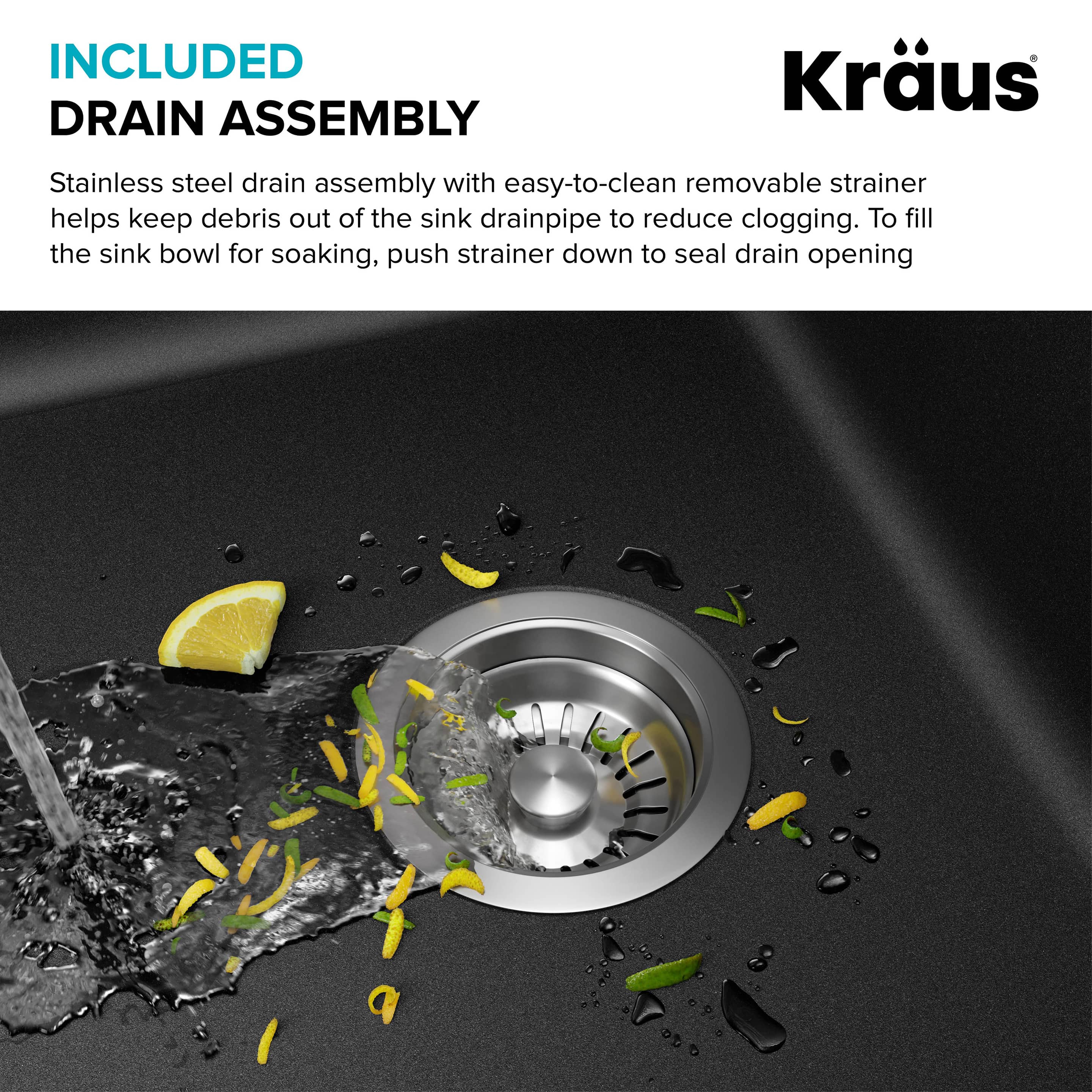 Kraus KGU-55BLACK Kitchen-Sinks - View #12
