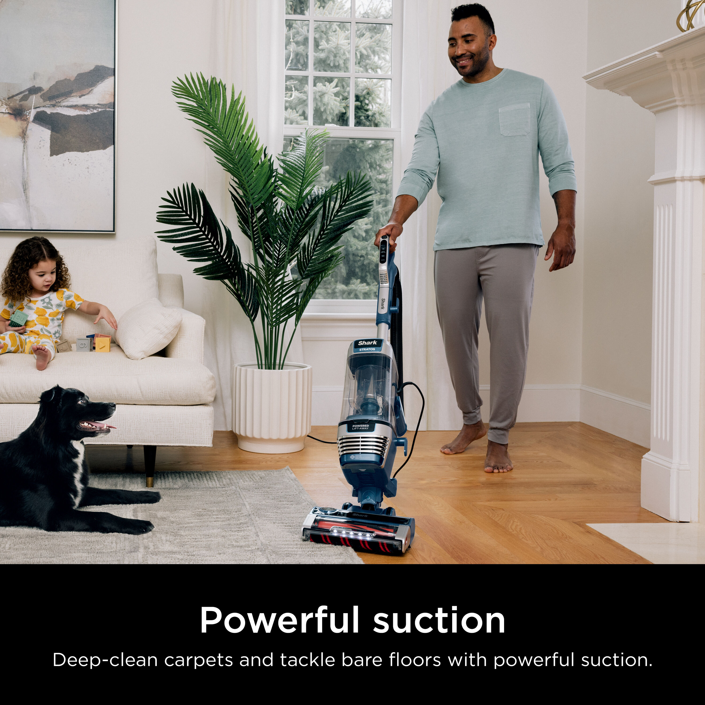 Shark Stratos DuoClean PowerFin HairPro Odor Neutralizer Corded Pet Upright Vacuum with HEPA Filter AZ3002 Sansujyuku sansujyuku.com