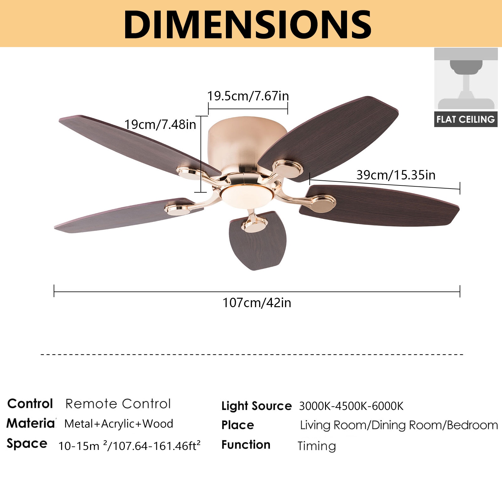 Oukaning JZUCOD-00430099 Ceiling-Fans - View #5
