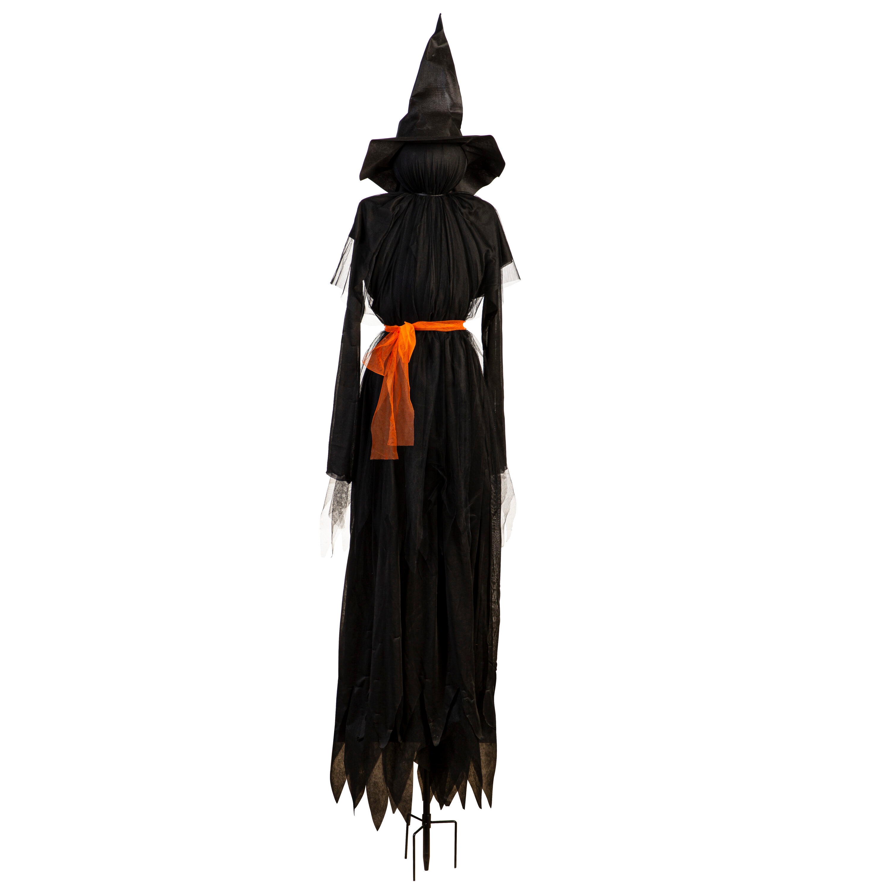 Evergreen - 73-in Black Metal Battery Stake