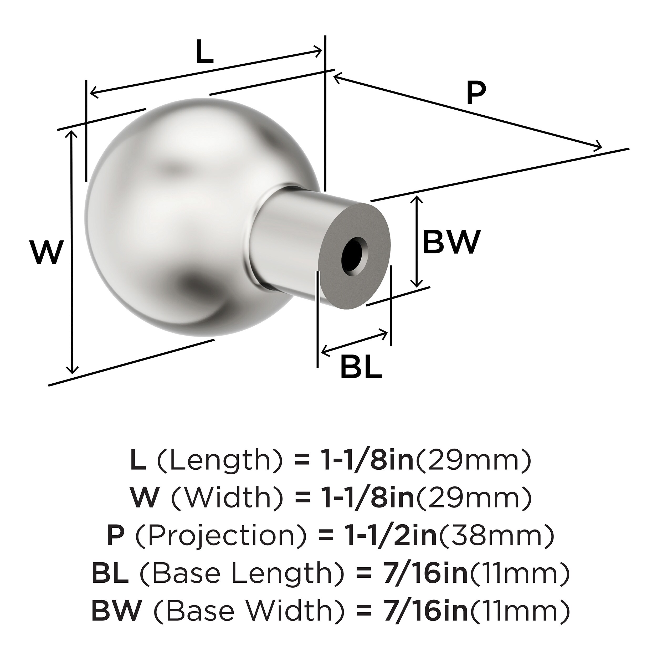 Amerock BP37660PN Cabinet-Knobs - View #4