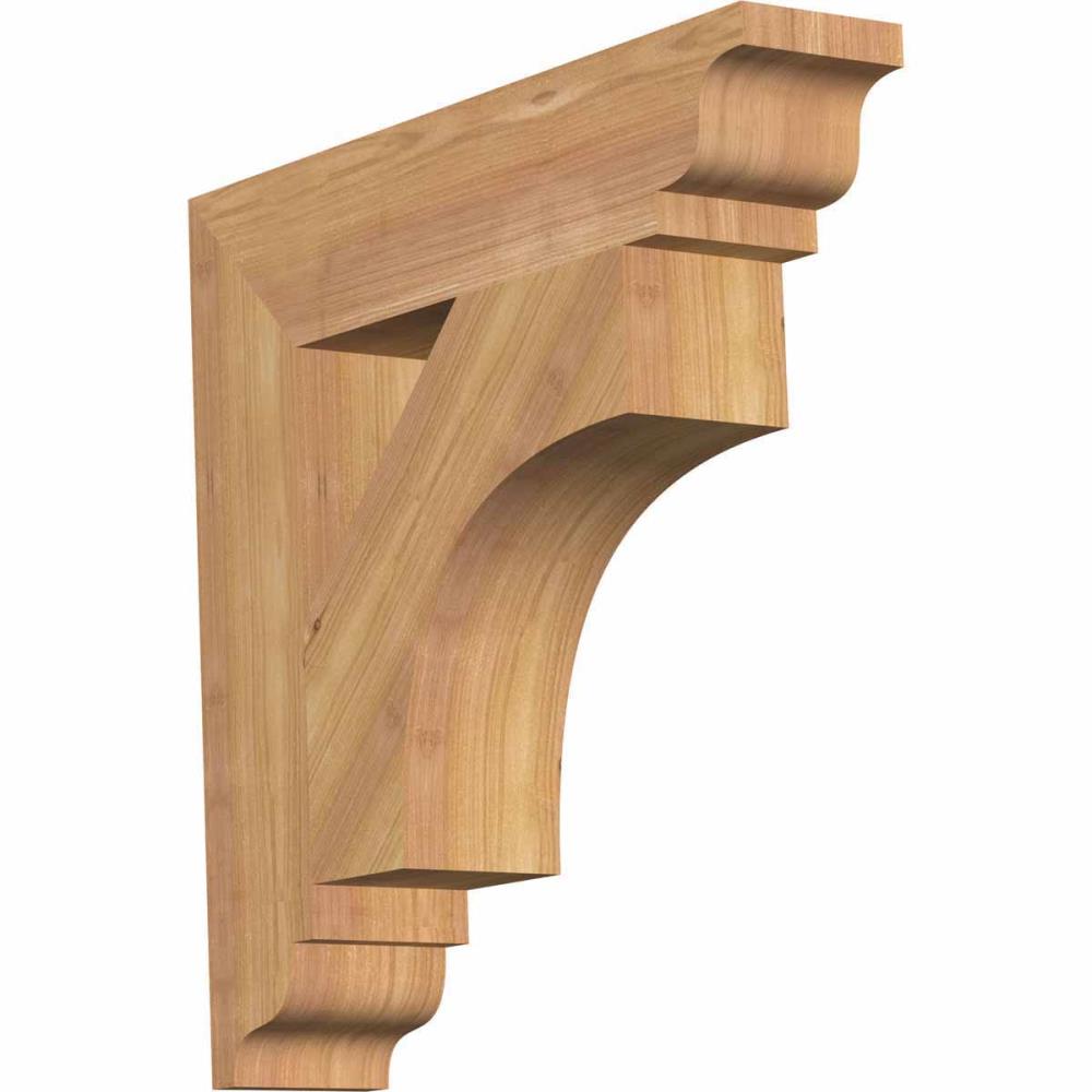 Ekena Millwork BKT04X18X18WTL01SWR Westlake traditional smooth 3-1/2-in x 18-in x 18-in Western red cedar Brown Wood Standard bracket