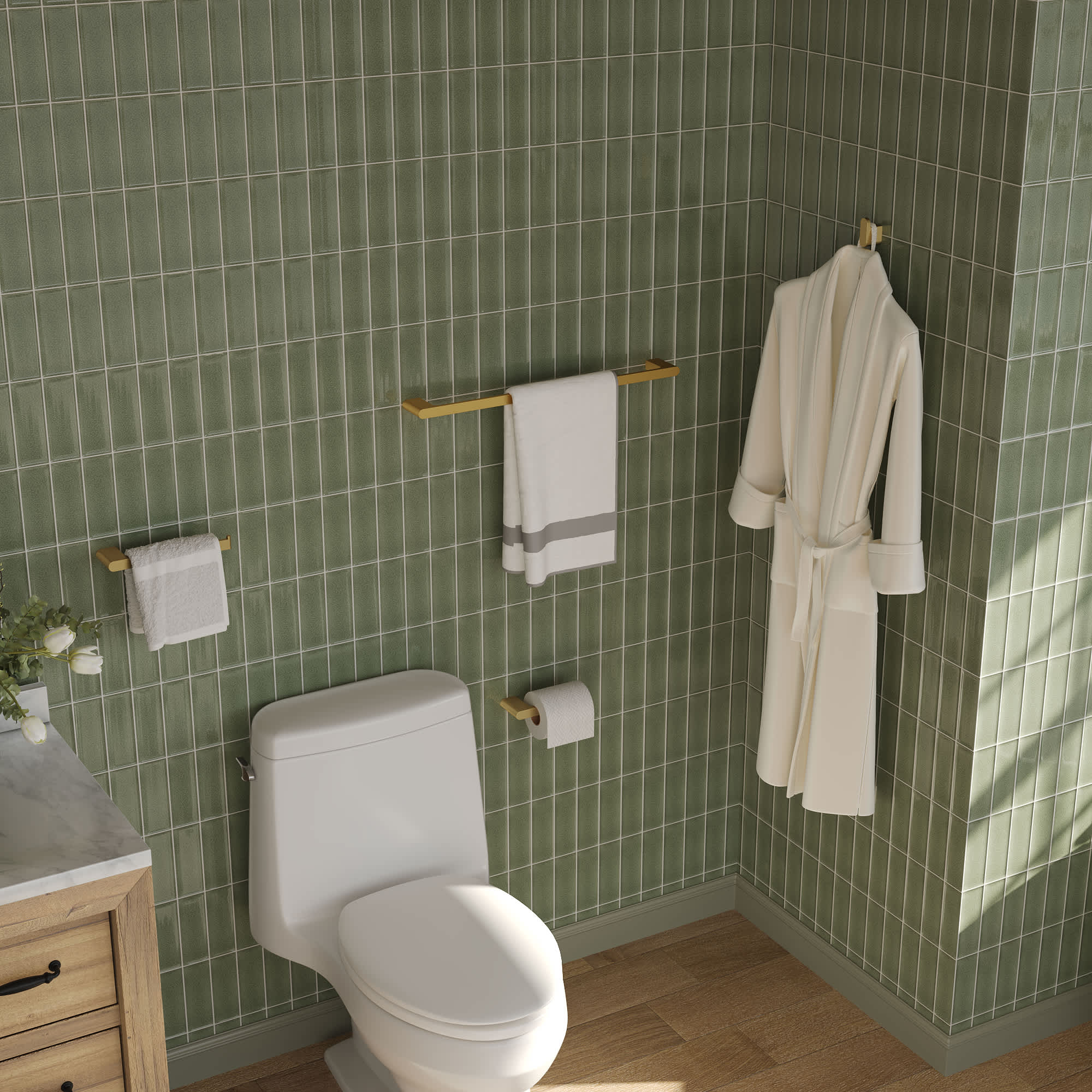 EVERSTEIN SFS-2002-GD Decorative-Bath-Hardware-Kits - View #2