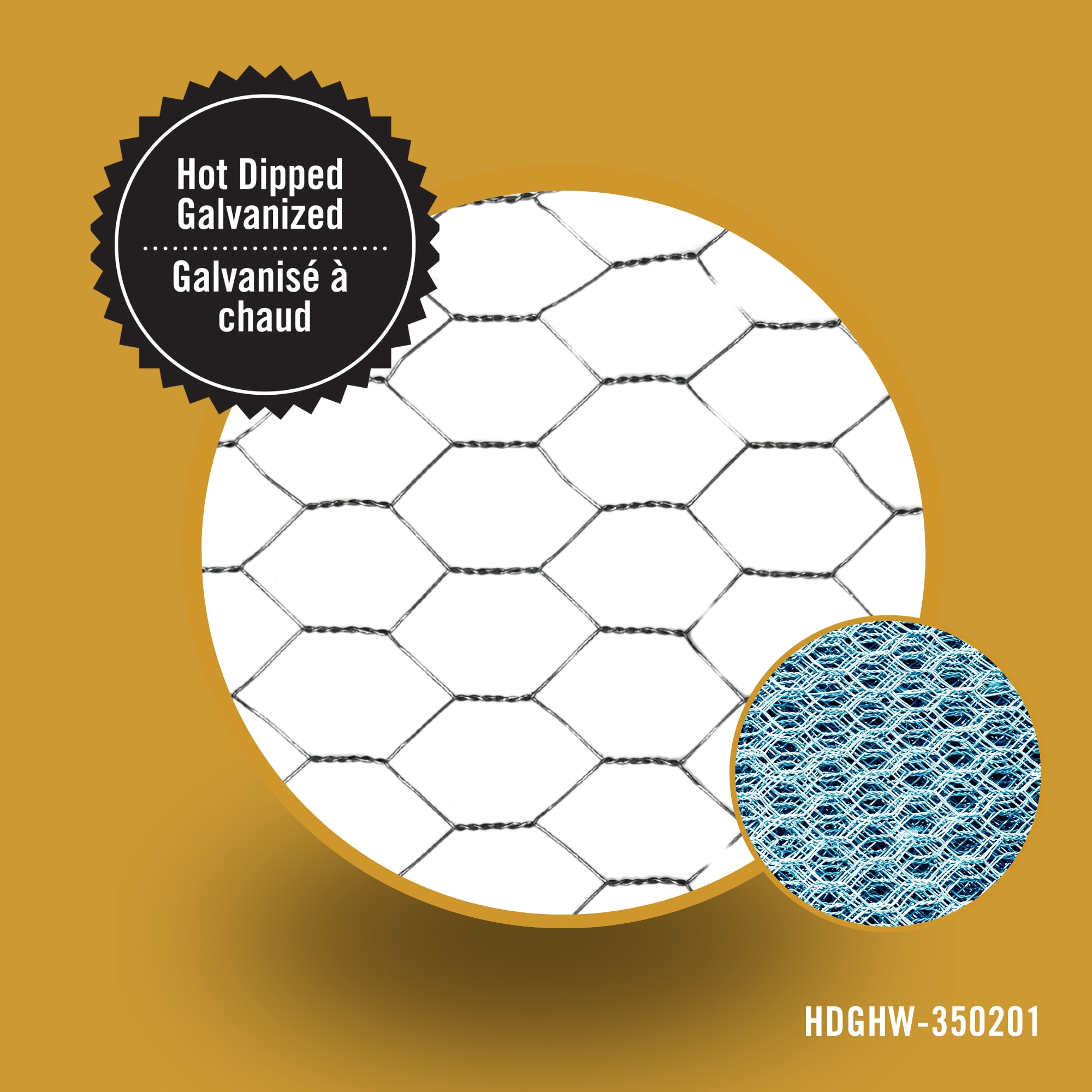 Galvanized Steel 3' x 50' Welded Wire Garden Fence