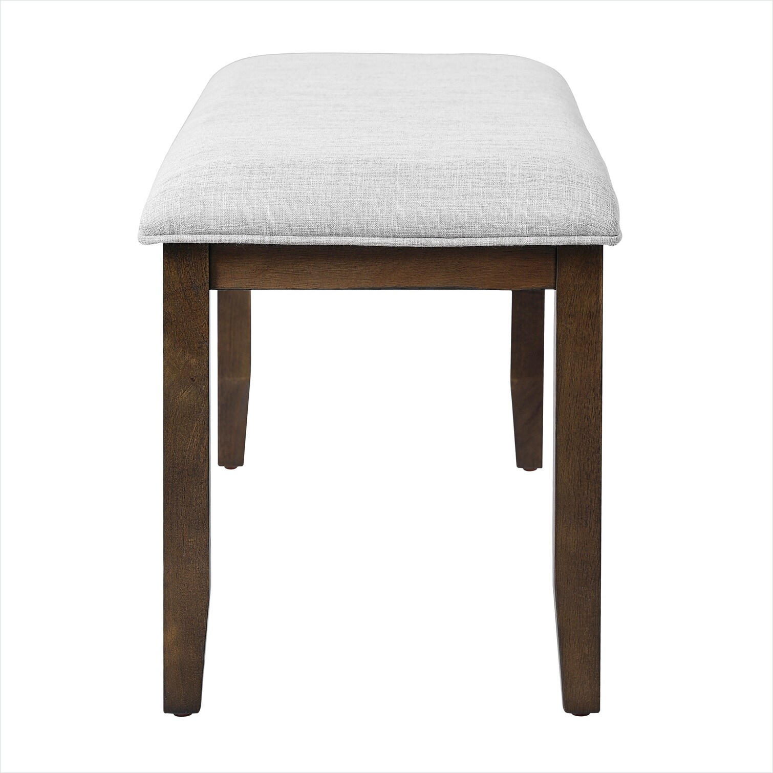 Naturefalls Linen upholstered bench with rubberwood legs 38-inch for ...