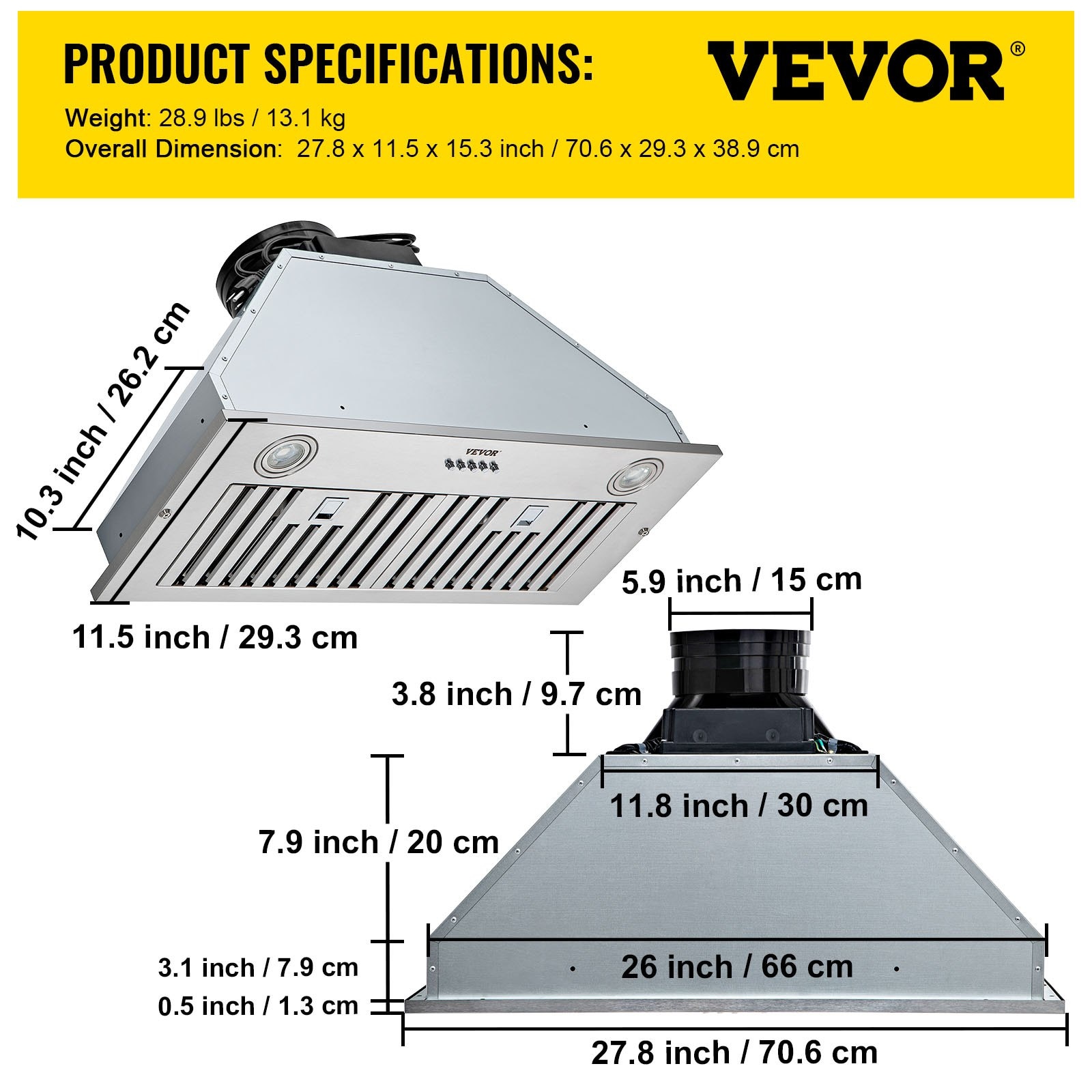 GoldHydroin RHINAE0130 Undercabinet-Range-Hoods - View #4