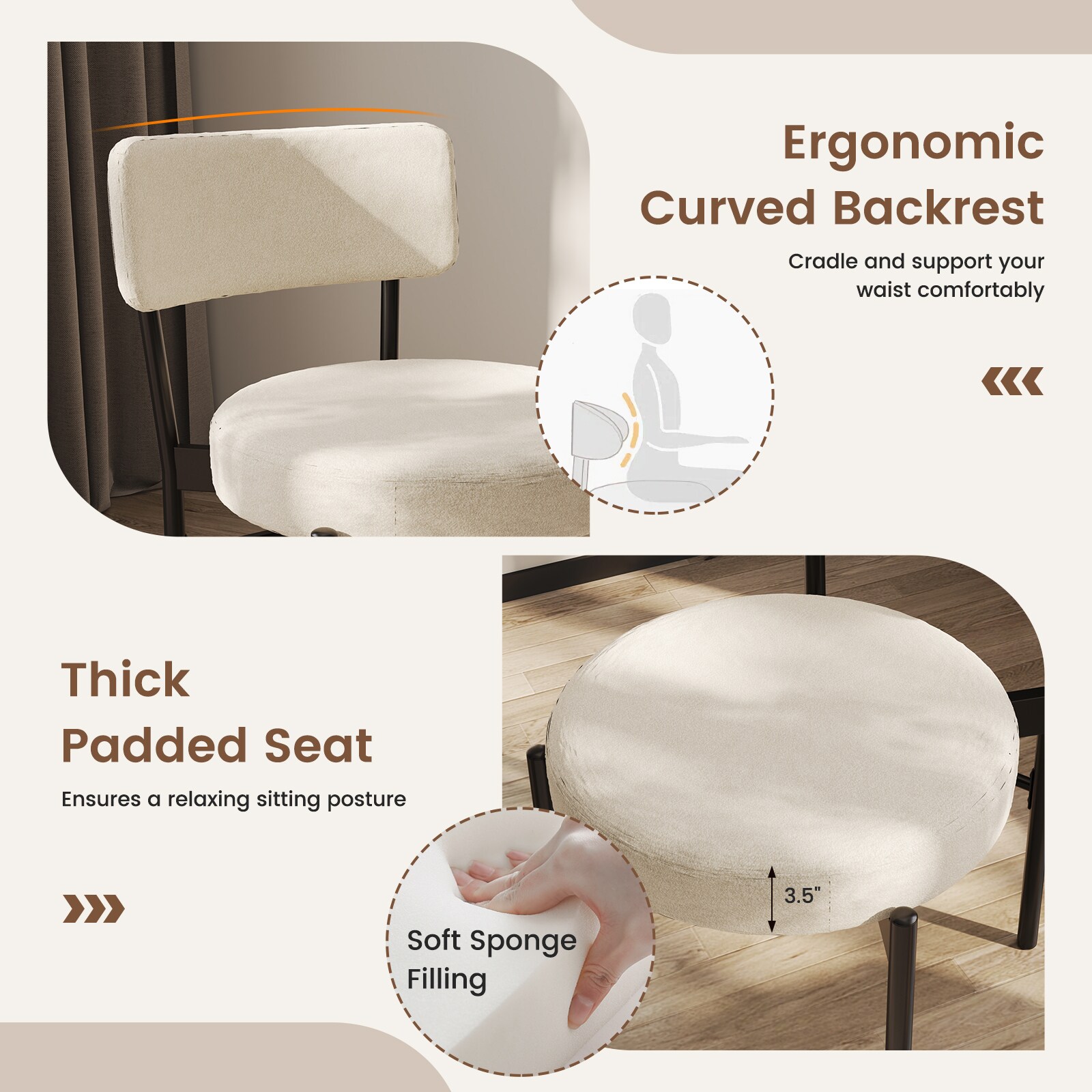 Slickblue D-CO-2-HW43875CK Dining-Chairs - View #4