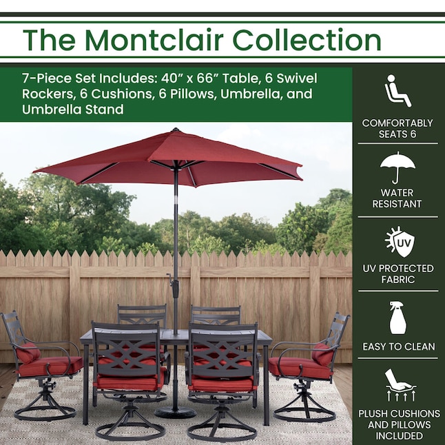 Patio Dining Sets Department At, How To Clean Patio Table Umbrella