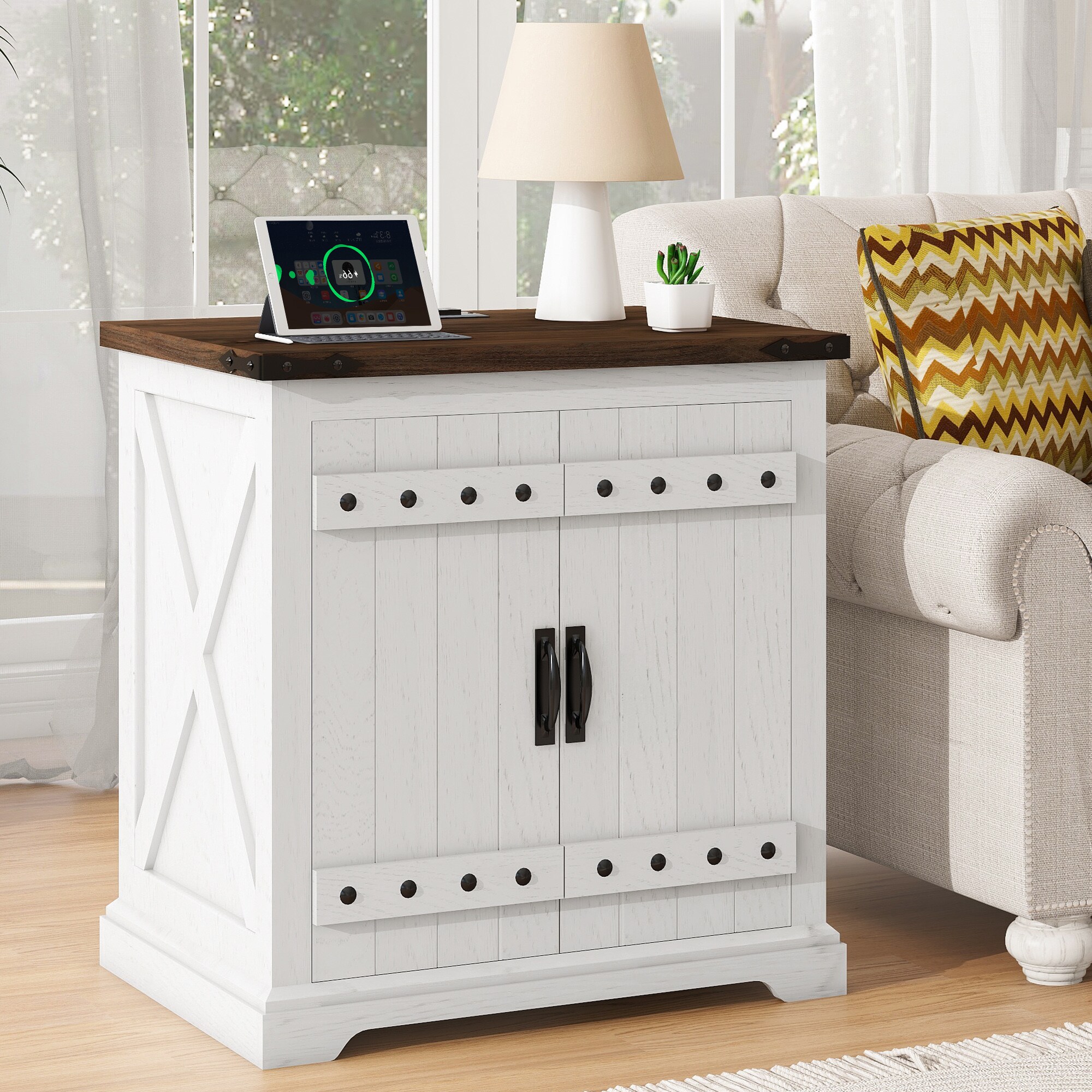 LTMATE LSAP023-WH End-Tables - View #5