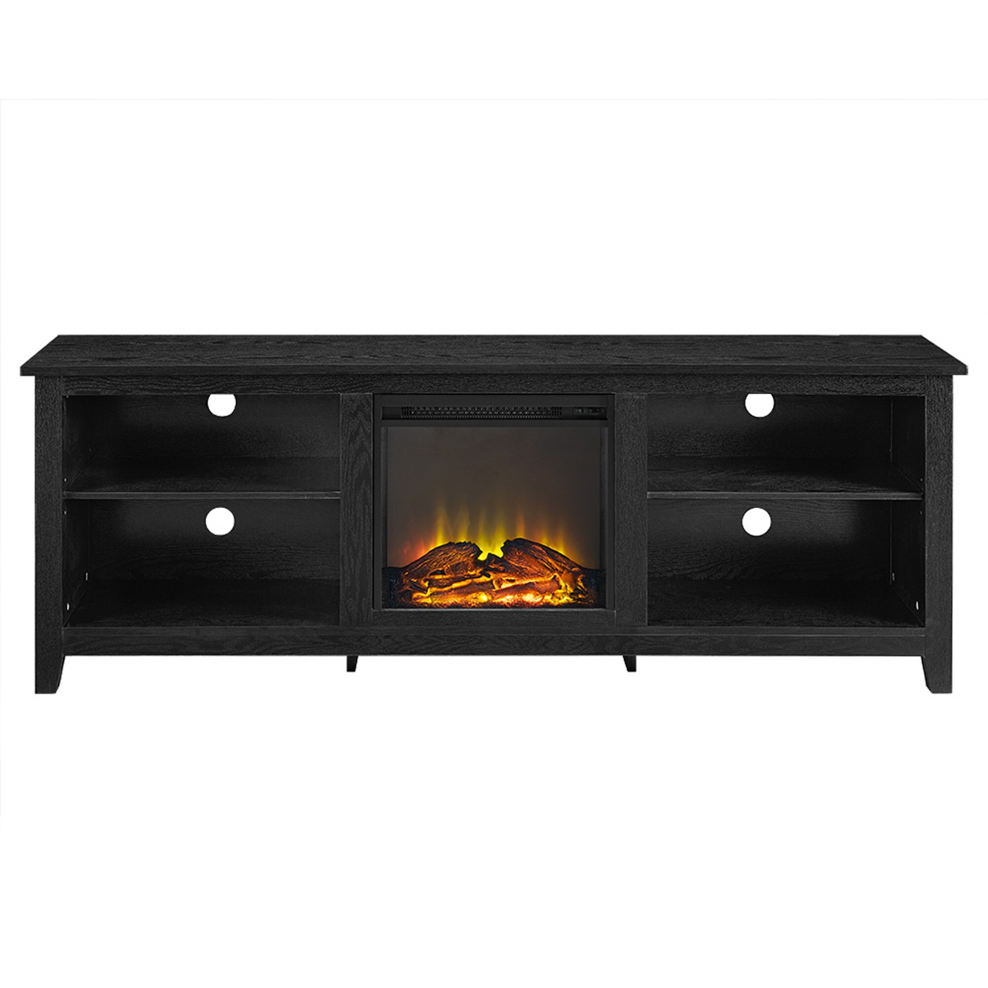 Walker Edison W70FP18BL Electric-Fireplaces - View #4