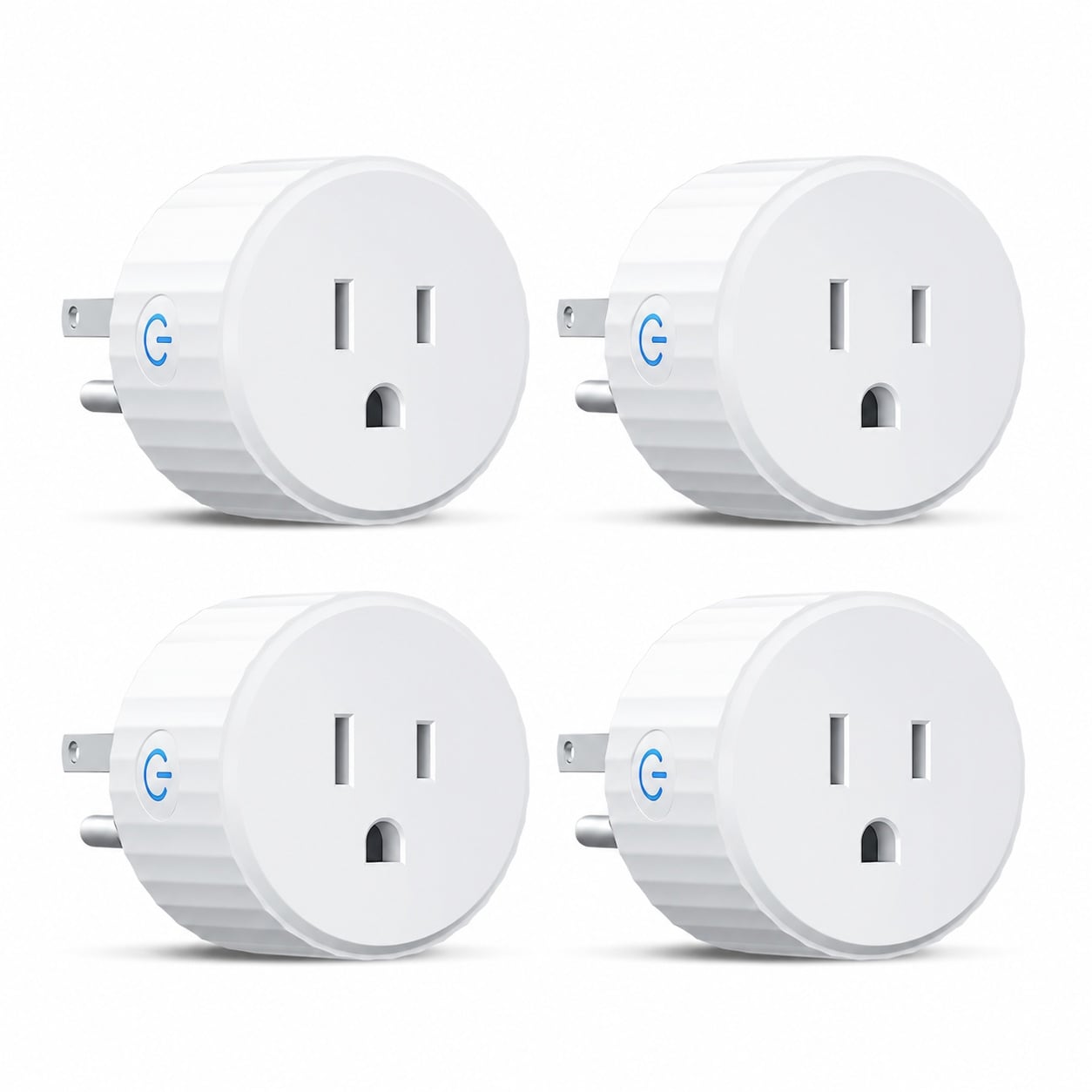ITOPFOX  Smart WiFi Plug Works with Alexa Google Assistant Voice Control App Timer Group Control ETL FCC Certified 2 Point 4G WiFi 4 Pack