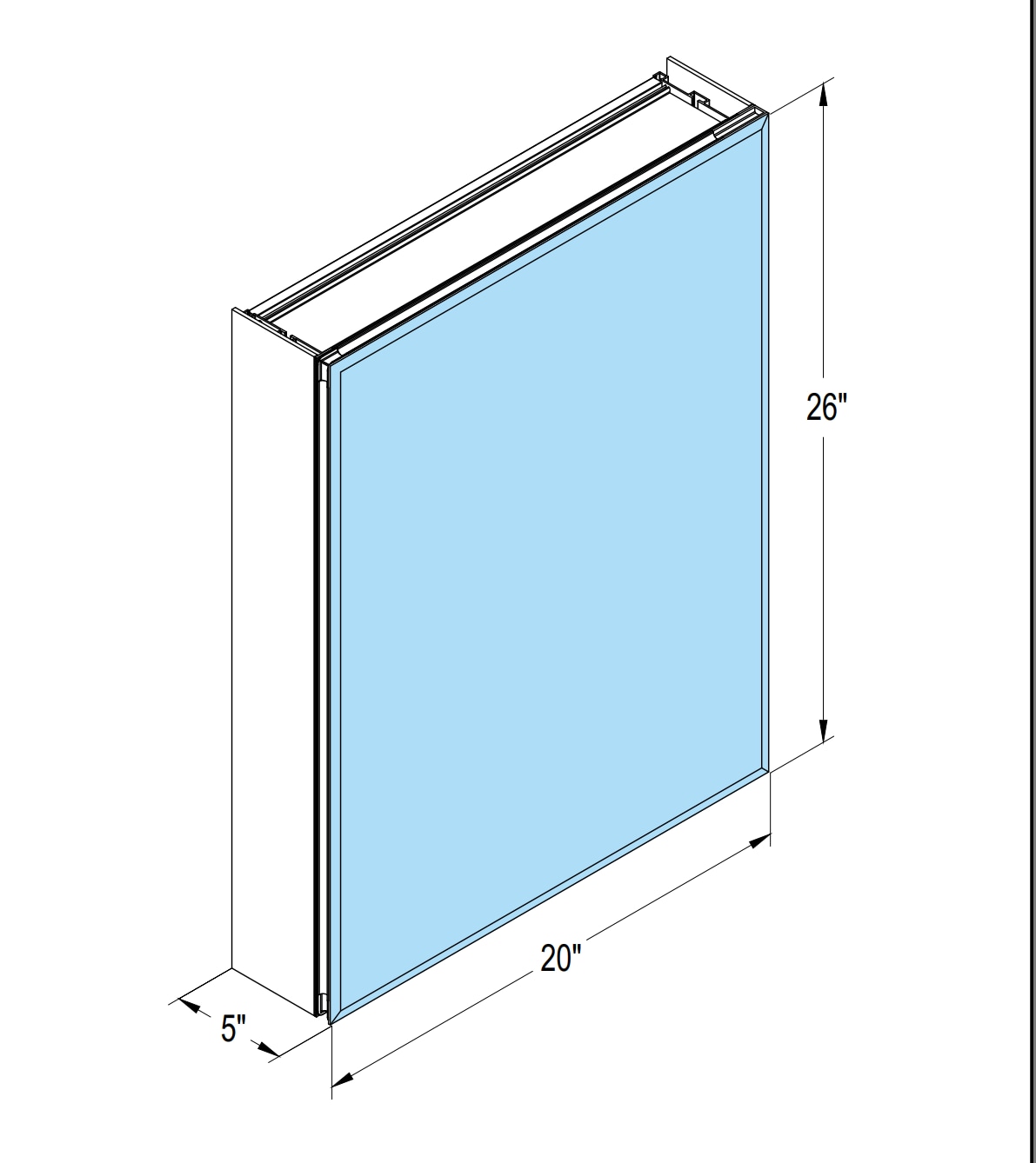Forclover ASM-JG2026 Bathroom-Medicine-Cabinets - View #4