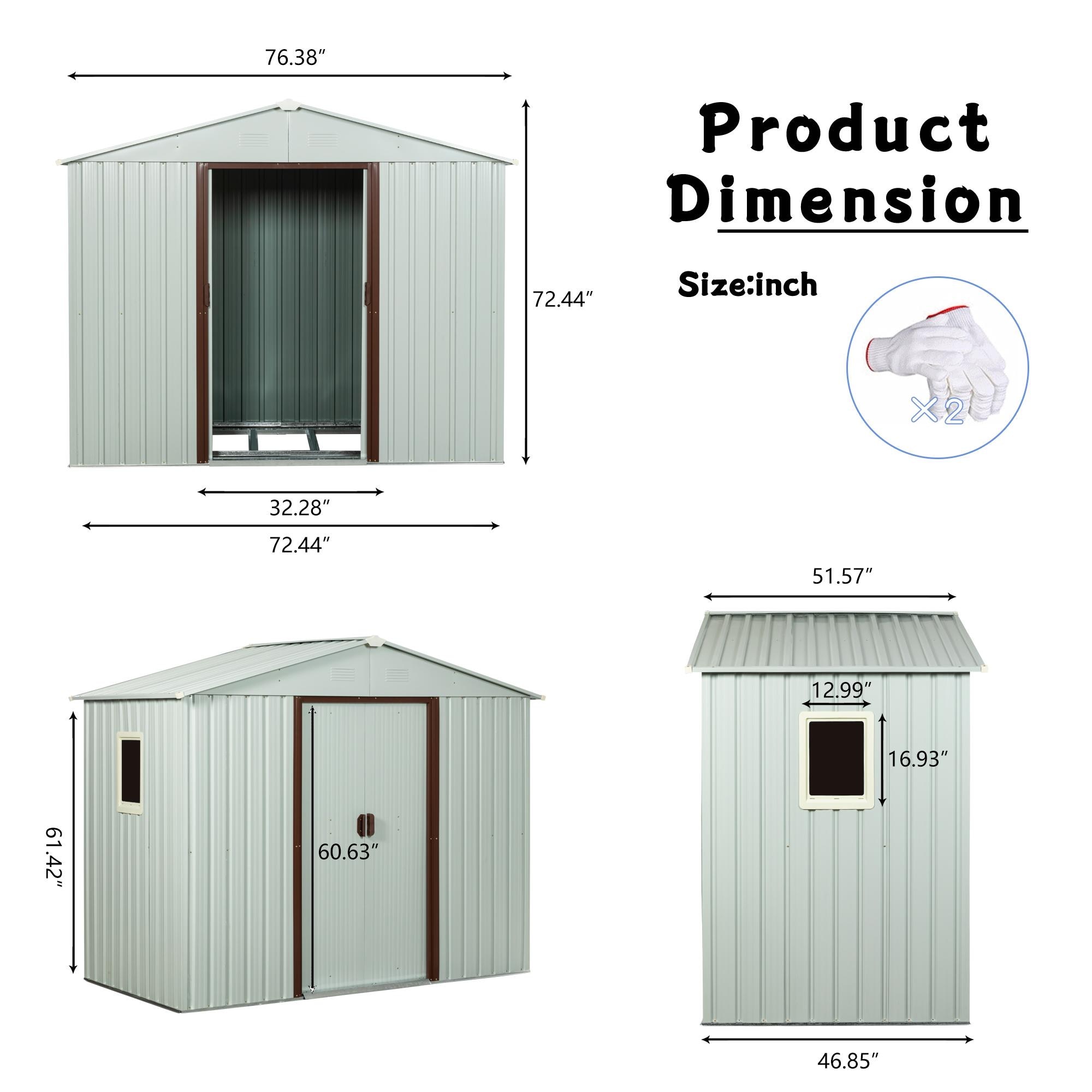 Bayfeve BF-101978-SD Metal-Storage-Buildings-Sheds - View #9