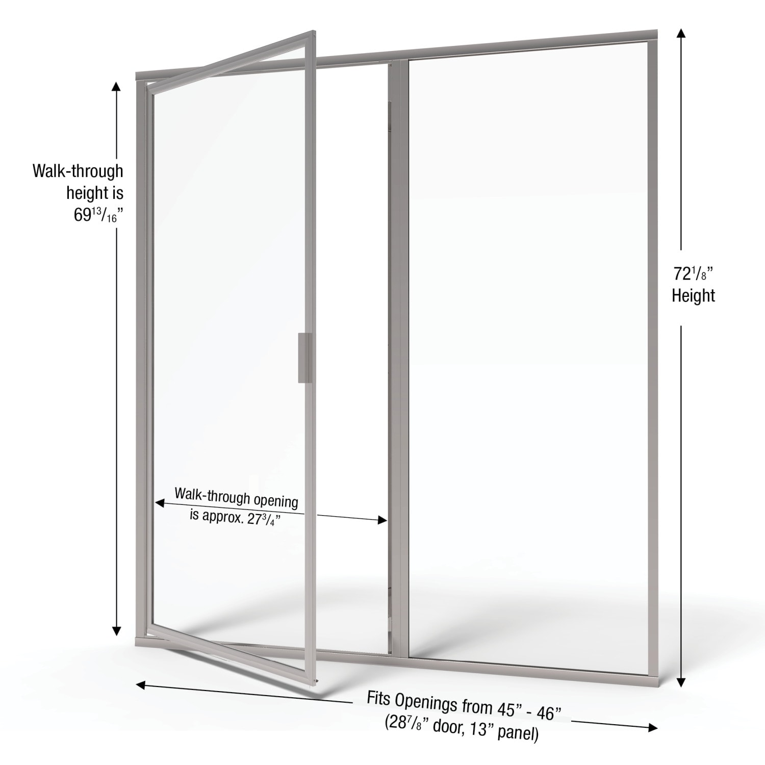 Basco DLXH35A4672XPSV Shower-Doors - View #2