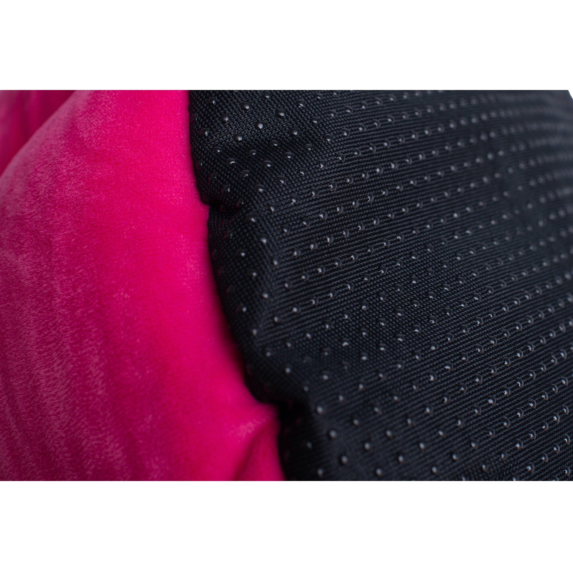 Small Pink Velvet Round Bolster Pet Bed