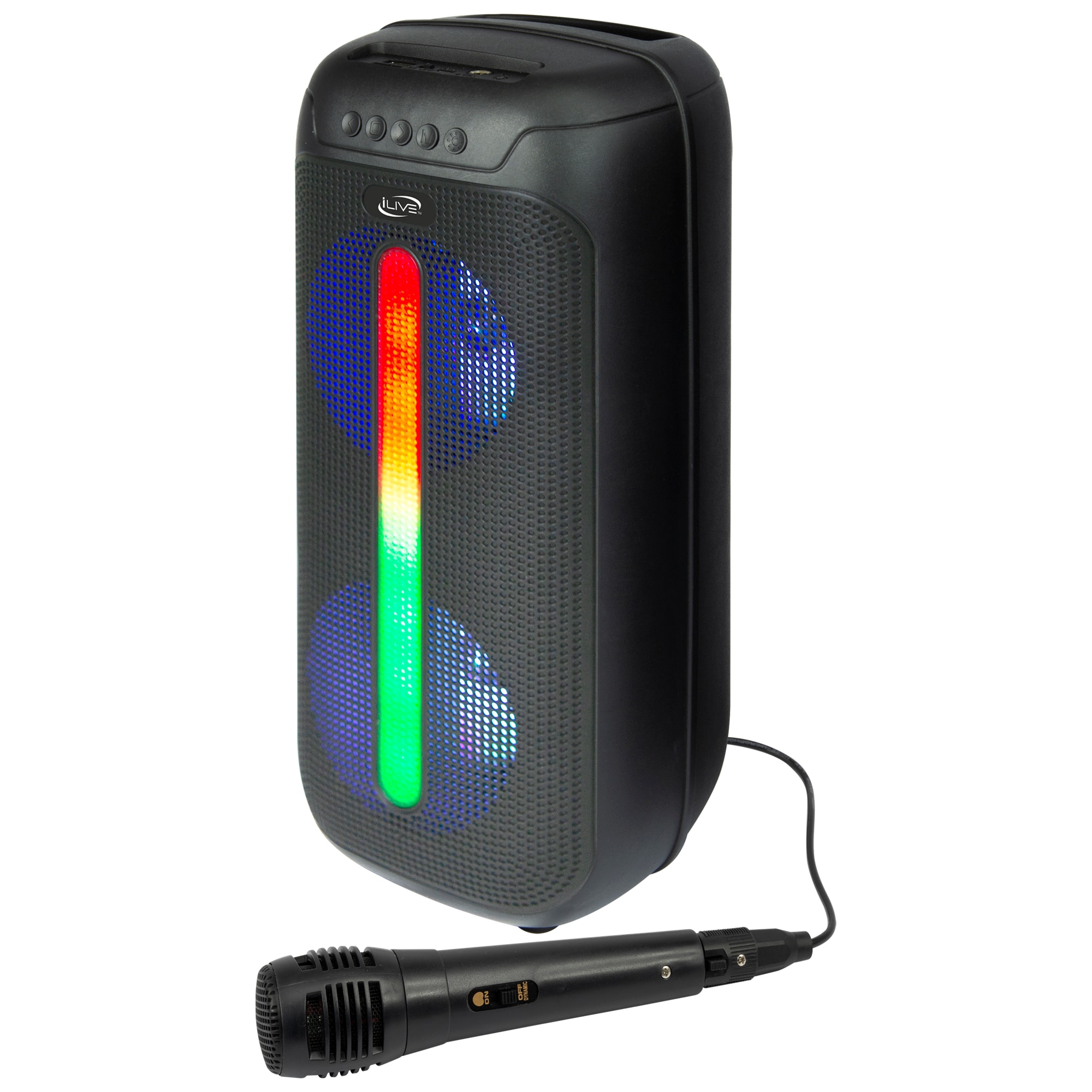 6.89-in 16-Watt Bluetooth Compatibility Indoor Party Speaker in Black | - iLive ISB293B