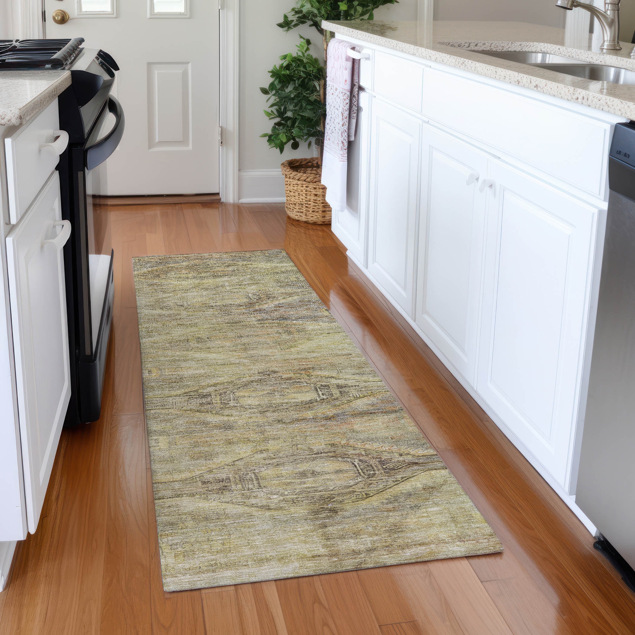 Addison Rugs ACN1631AL2X8 Chantille ACN1631AL 2 x 7 (ft) Loomed Aloe Rectangular Indoor/Outdoor Machine washable Pet Friendly Area rug