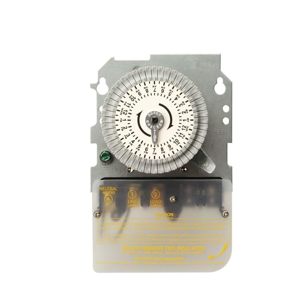 Woods 59101MWD 40 -Amps 120-volt Indoor Programmable Analog Lighting Timer