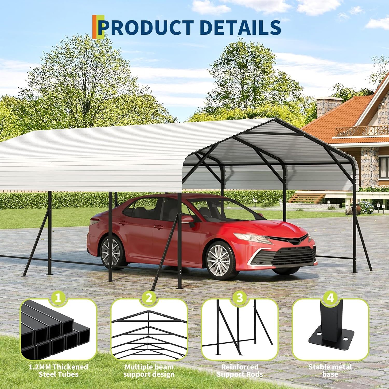 Qeetex GGL-PPG-33KSFXJN Carport-Covers - View #5