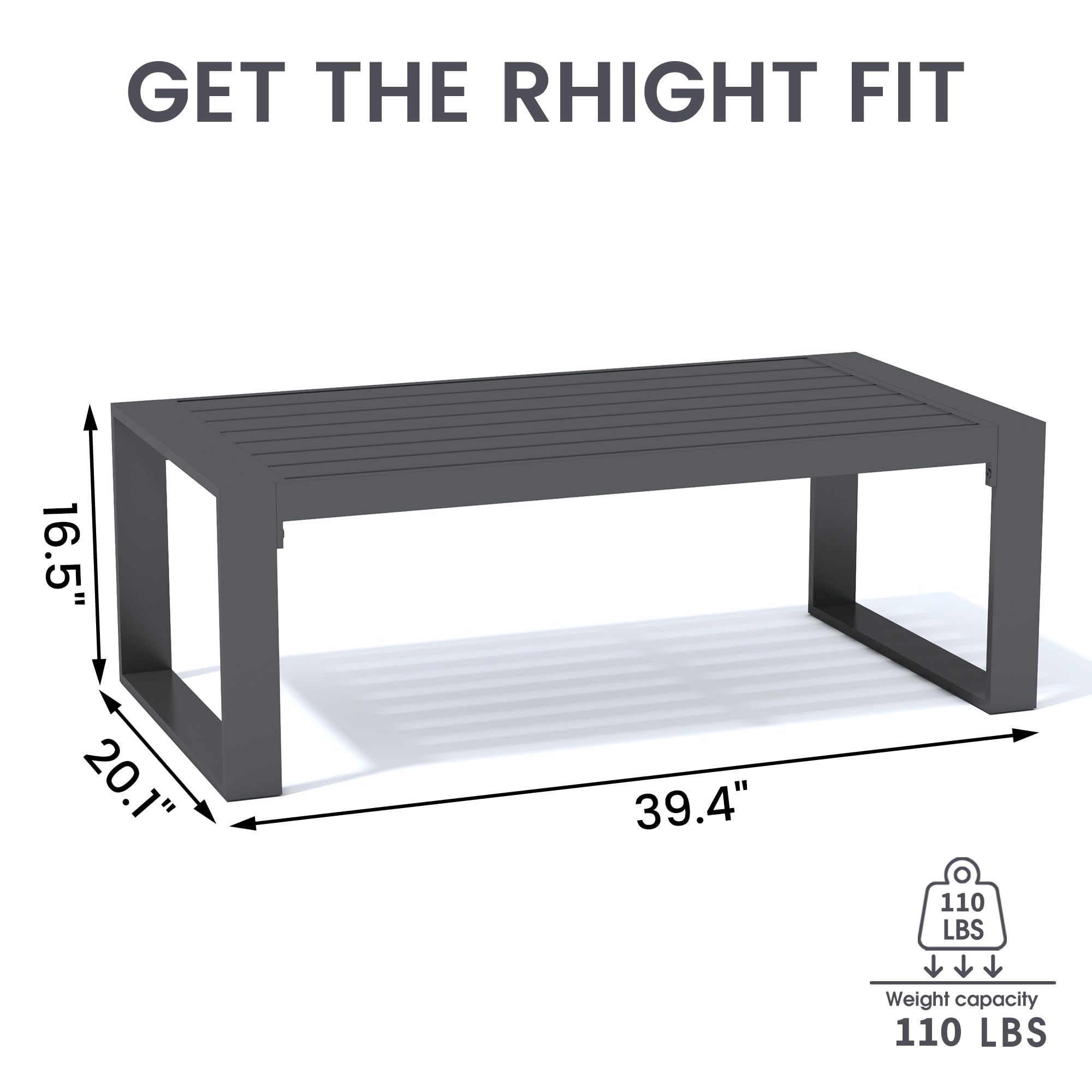 AURA OUTDOOR OACS004 Coffee-Tables - View #2