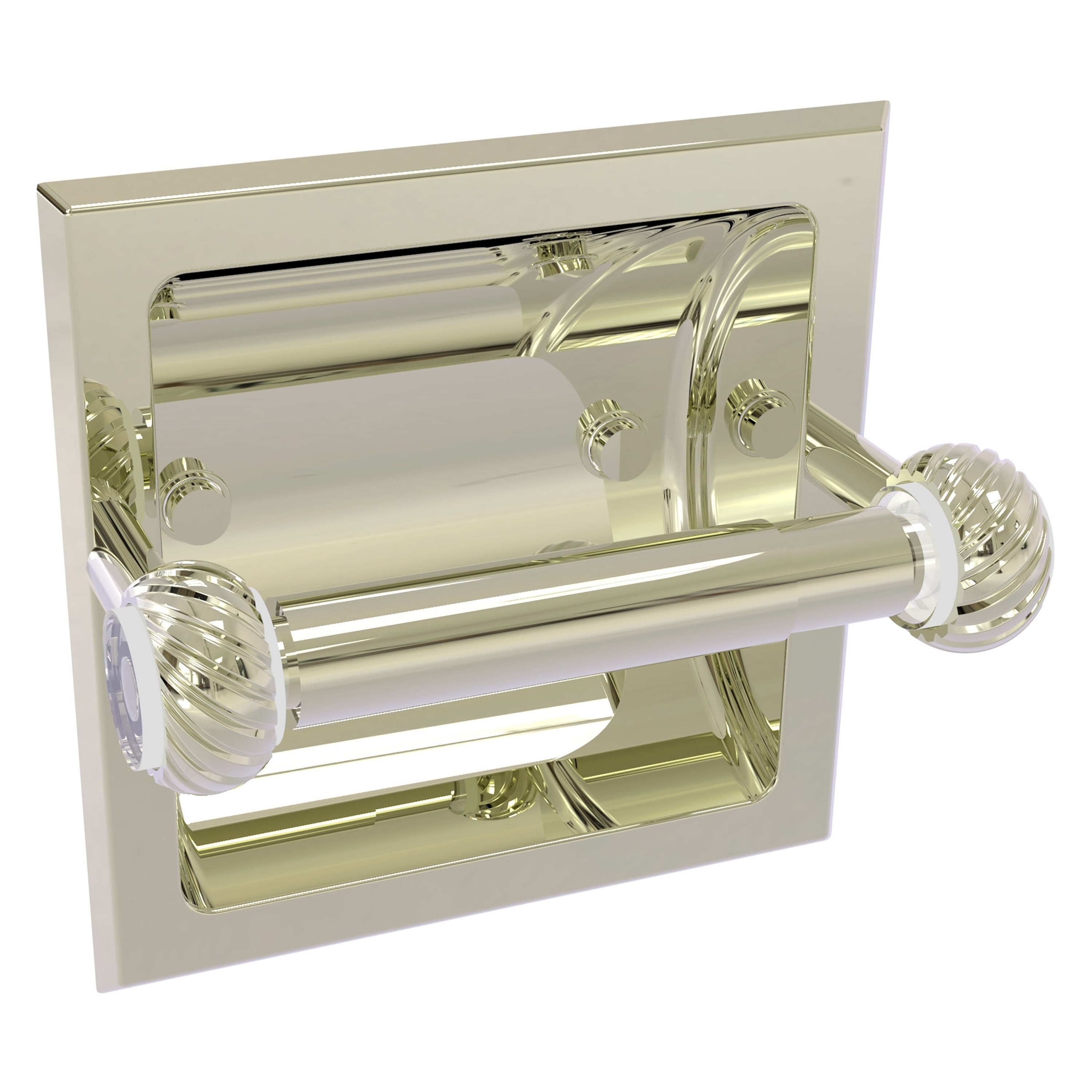 Pipeline Collection Recessed Toilet Paper Holder - Satin Nickel