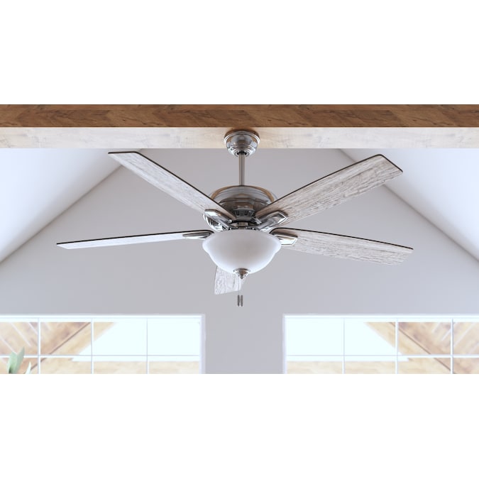 Brushed Nickel Led Indoor Ceiling Fan, Vaulted Ceiling Fan Box