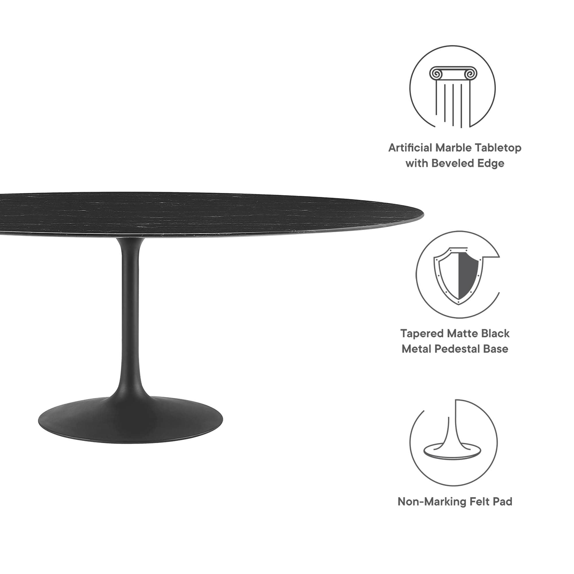 Modway EEI-4889-BLK-BLK Dining-Tables - View #2