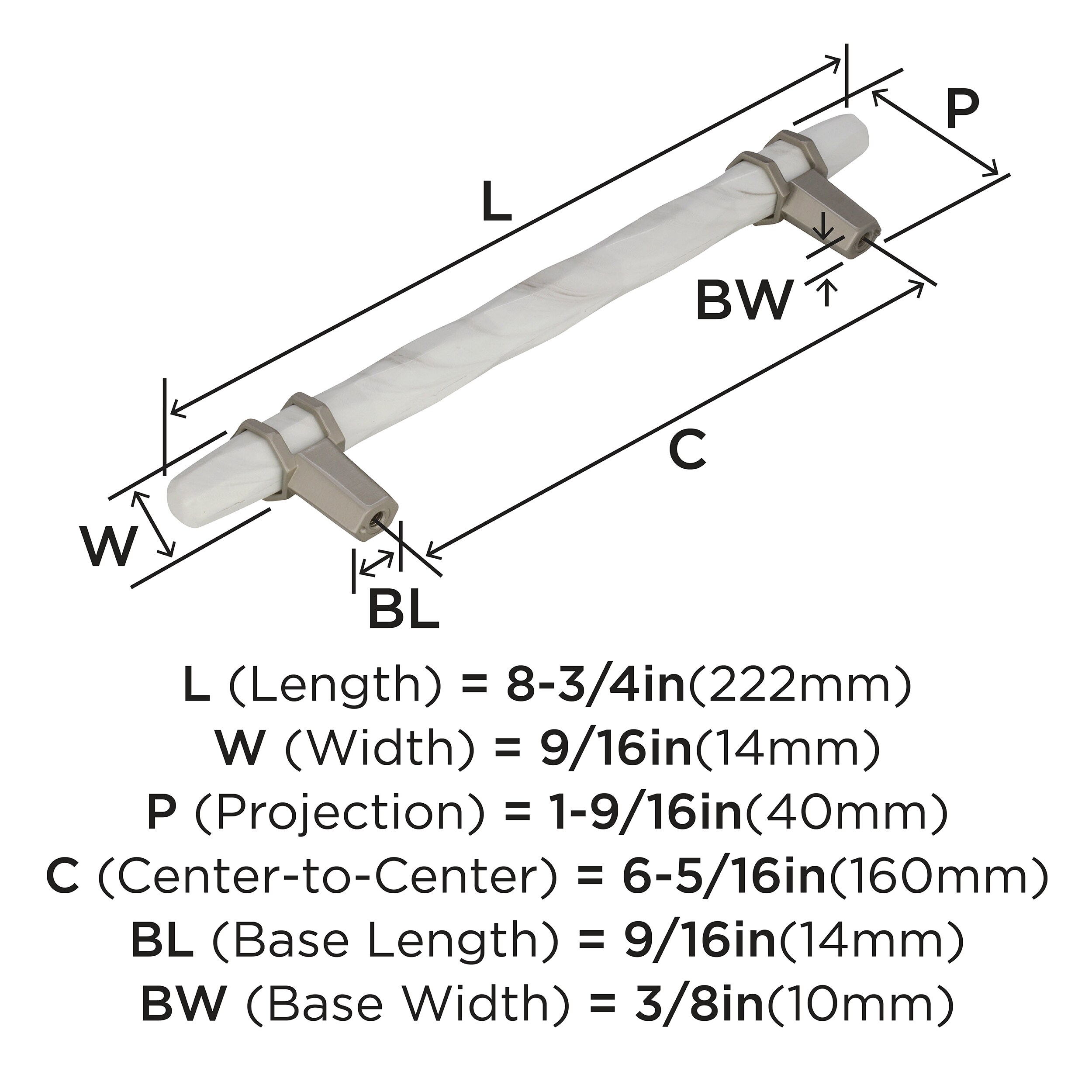 Amerock BP36650MWG10 Cabinet-Pulls - View #4